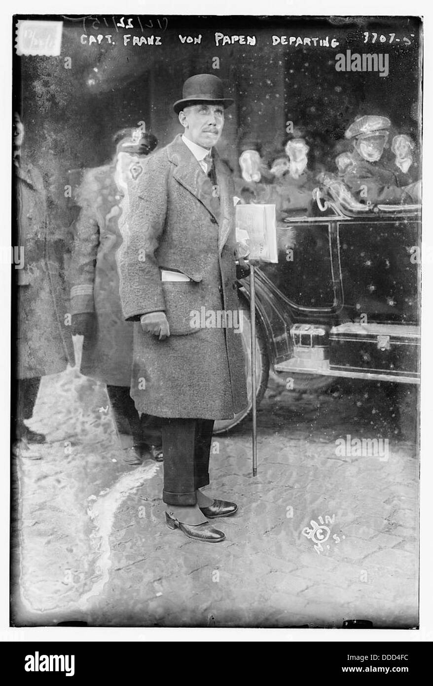 Hptm Franz von Papen Abfahrt (LOC) Stockfoto