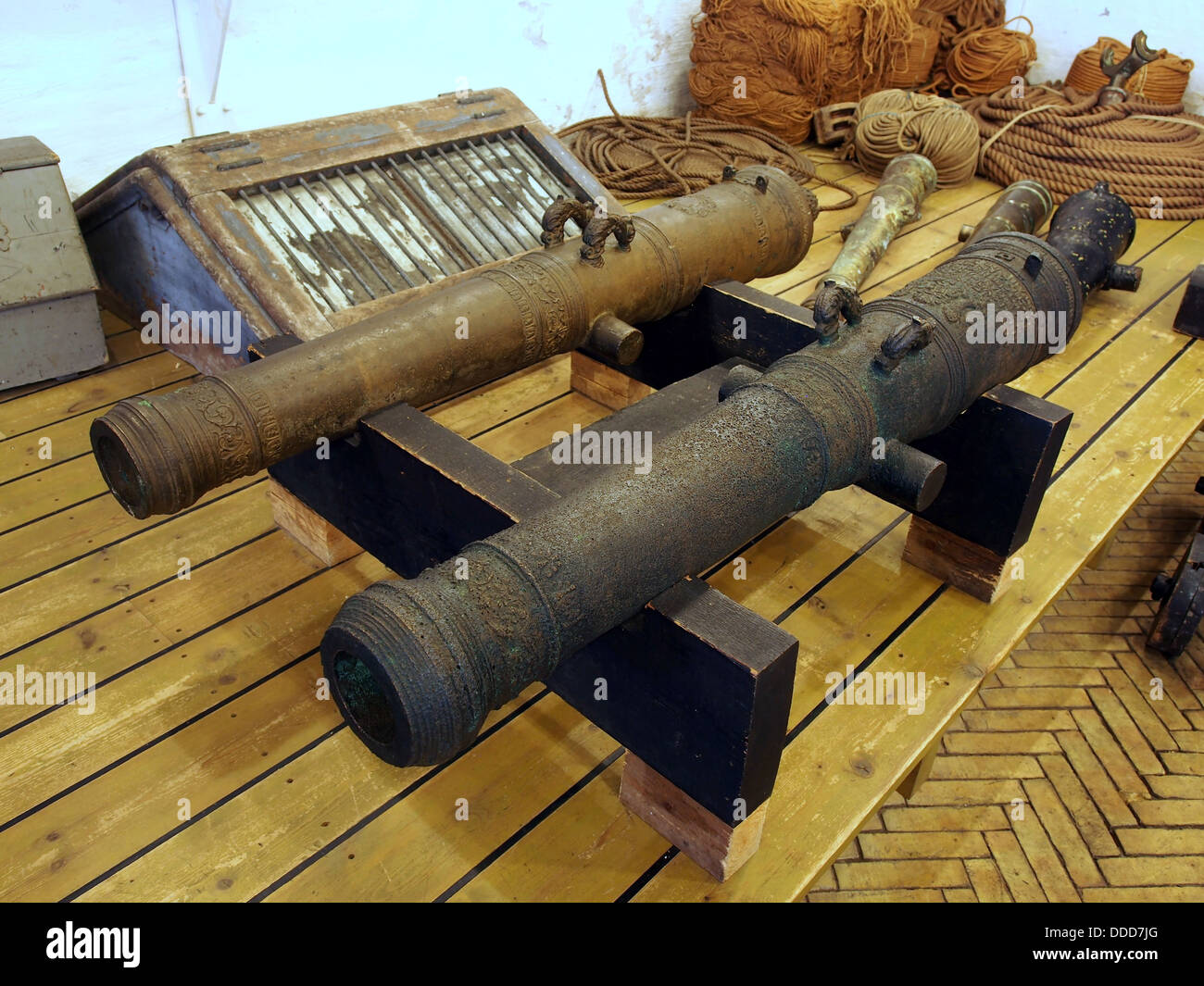 2 Kanonen Royal Danish Naval Museum pic1 Stockfoto