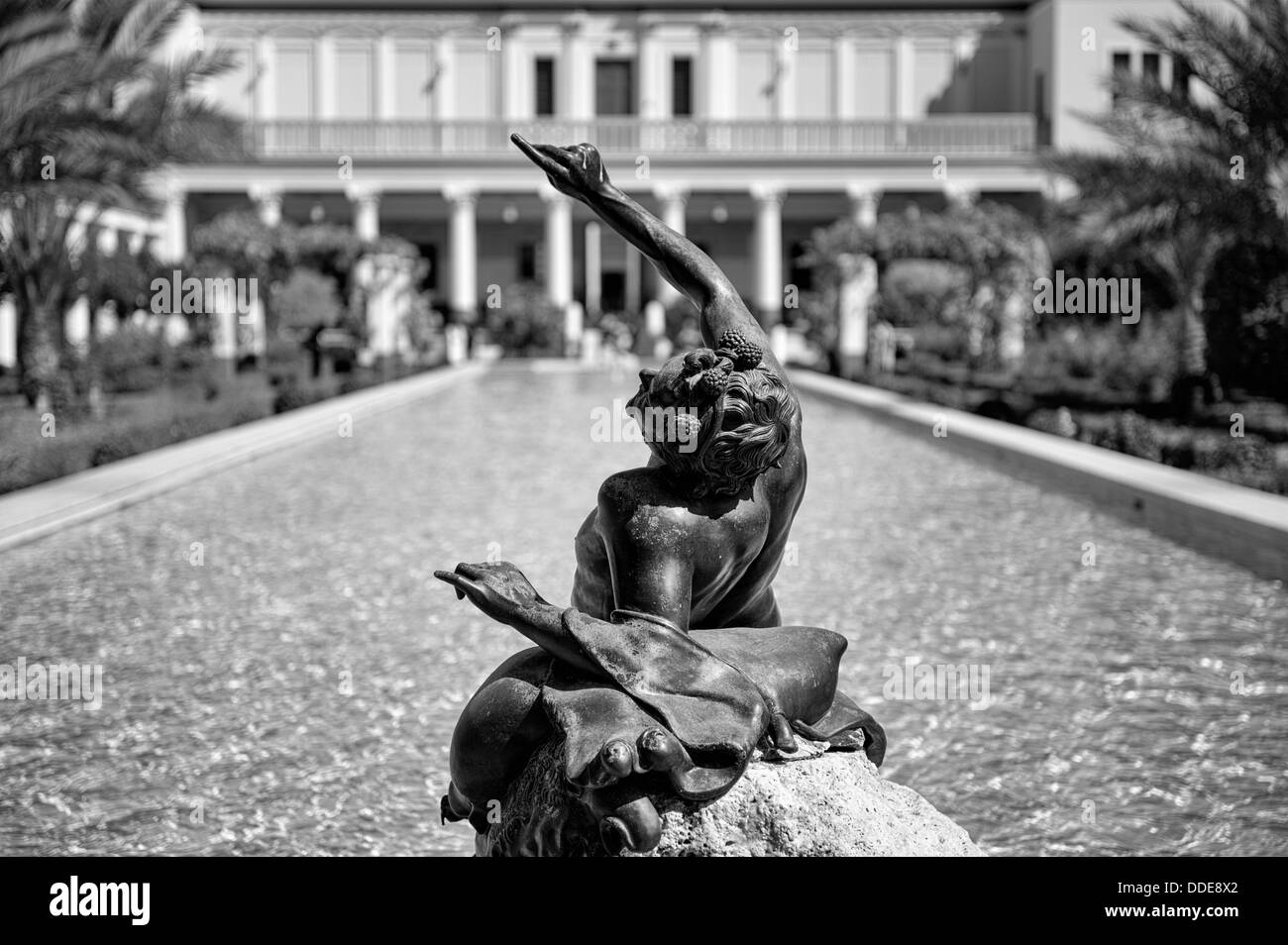 Durchstreifen Sie Bacchus in der Getty Villa in Pacific Palisades, Los Angeles. Stockfoto