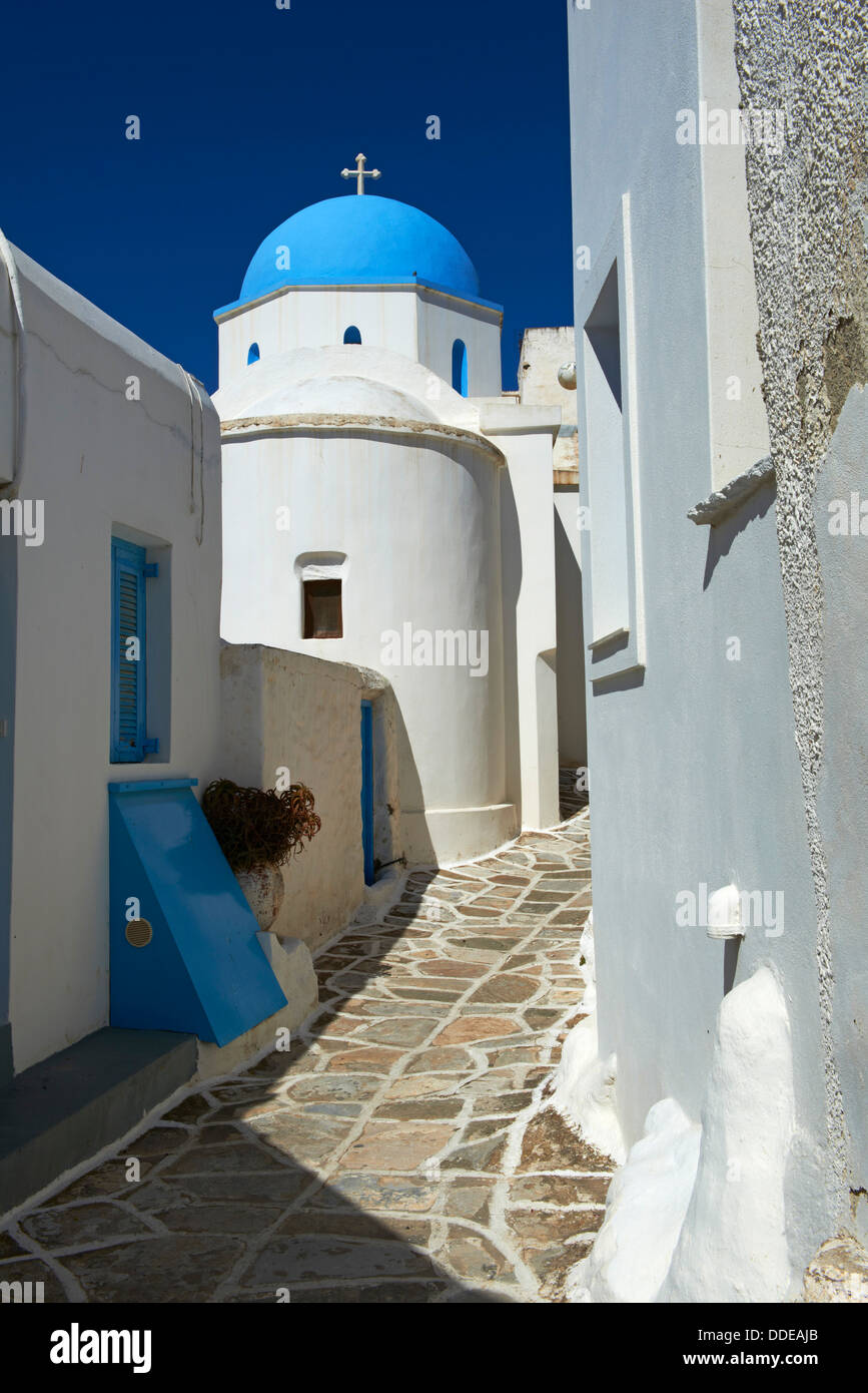 Griechenland, Kykladen-Inseln, Insel Paros, Lefkes village Stockfoto