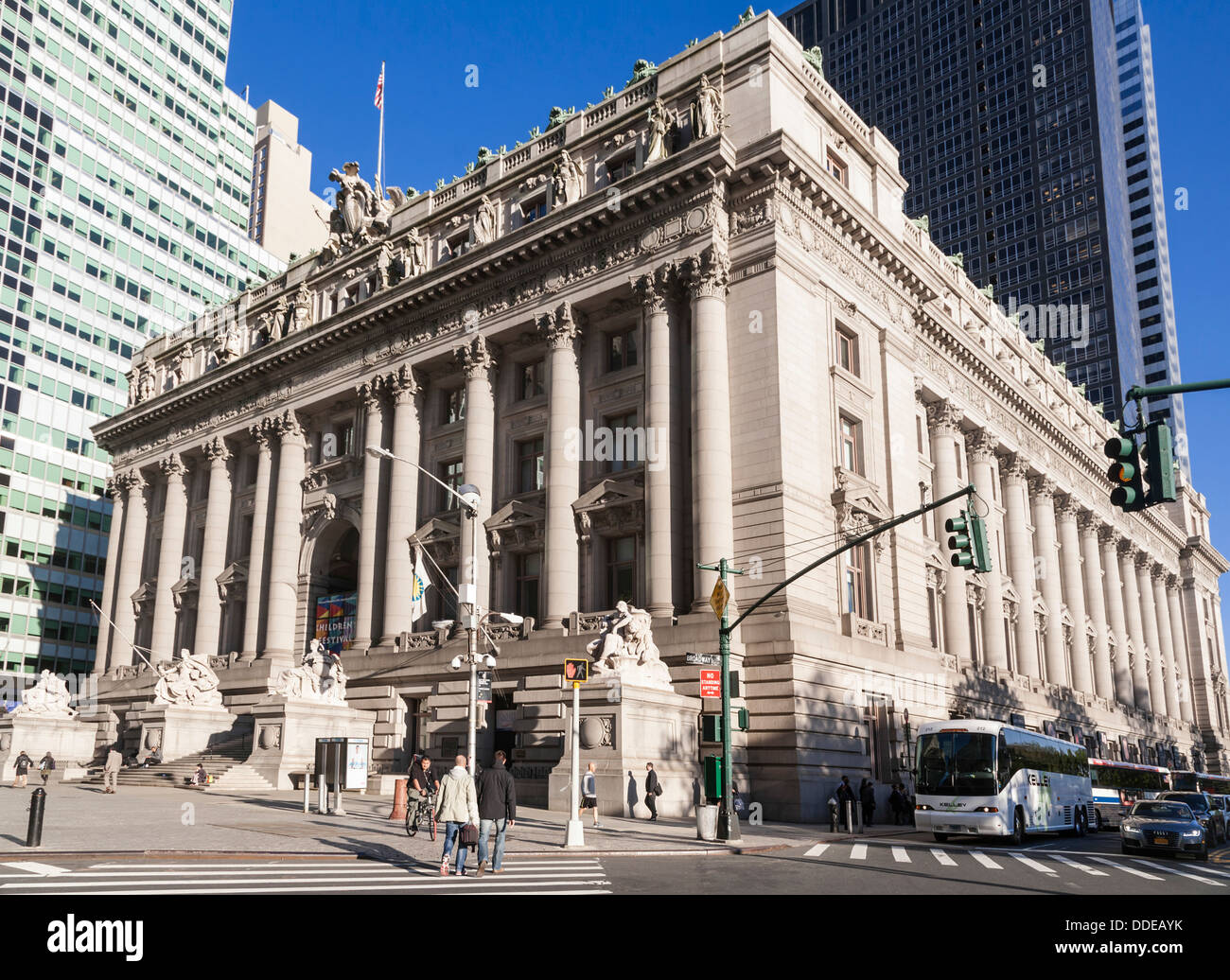 Das National Museum of American Indian, U.S. Custom House, Bowling Green, NYC, USA. Stockfoto