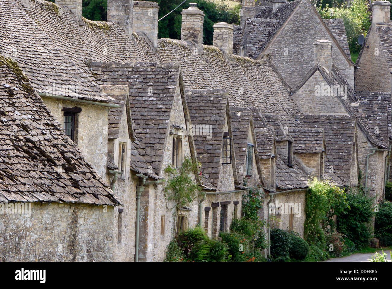 Arlington Row, Bibury, Gloucestershire, Cotswolds, England, Vereinigtes Königreich Stockfoto