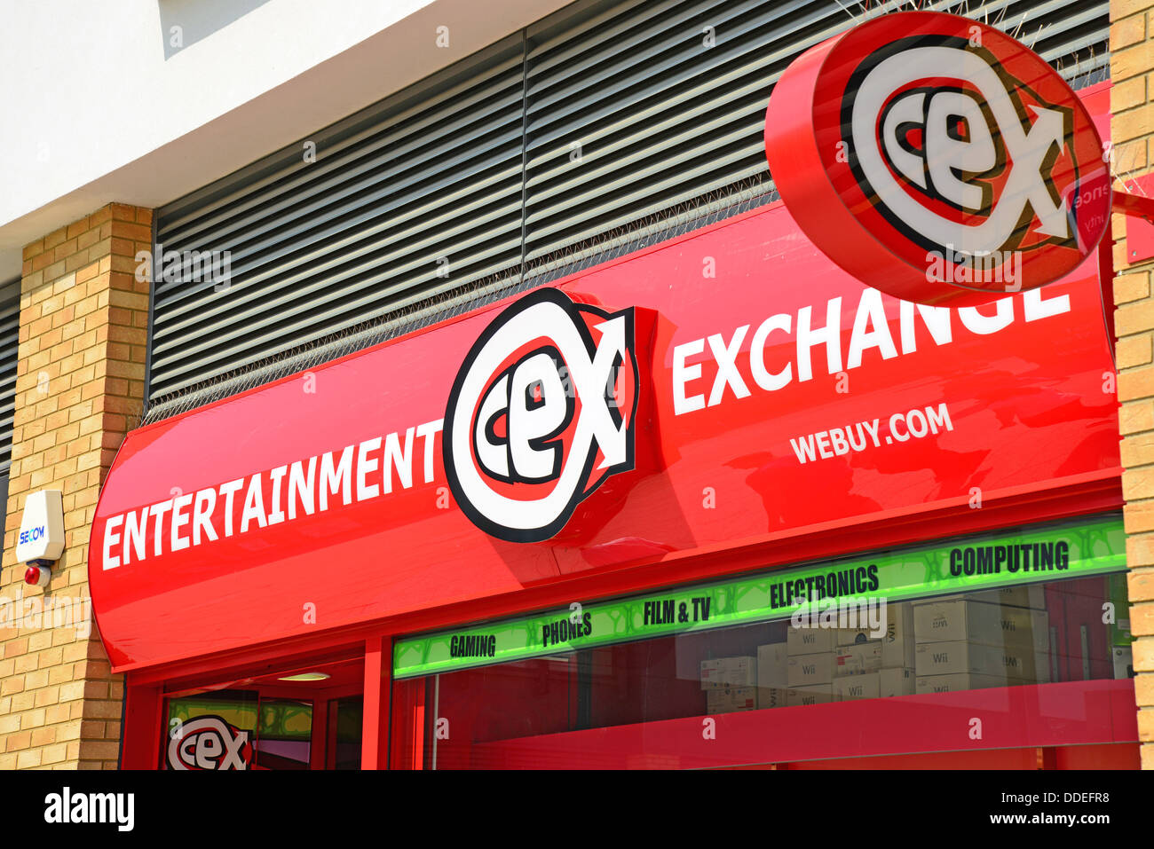 "Cex" Unterhaltung speichern, Fürsten Mead Einkaufszentrum, Farnborough, Hampshire, England, Vereinigtes Königreich Stockfoto