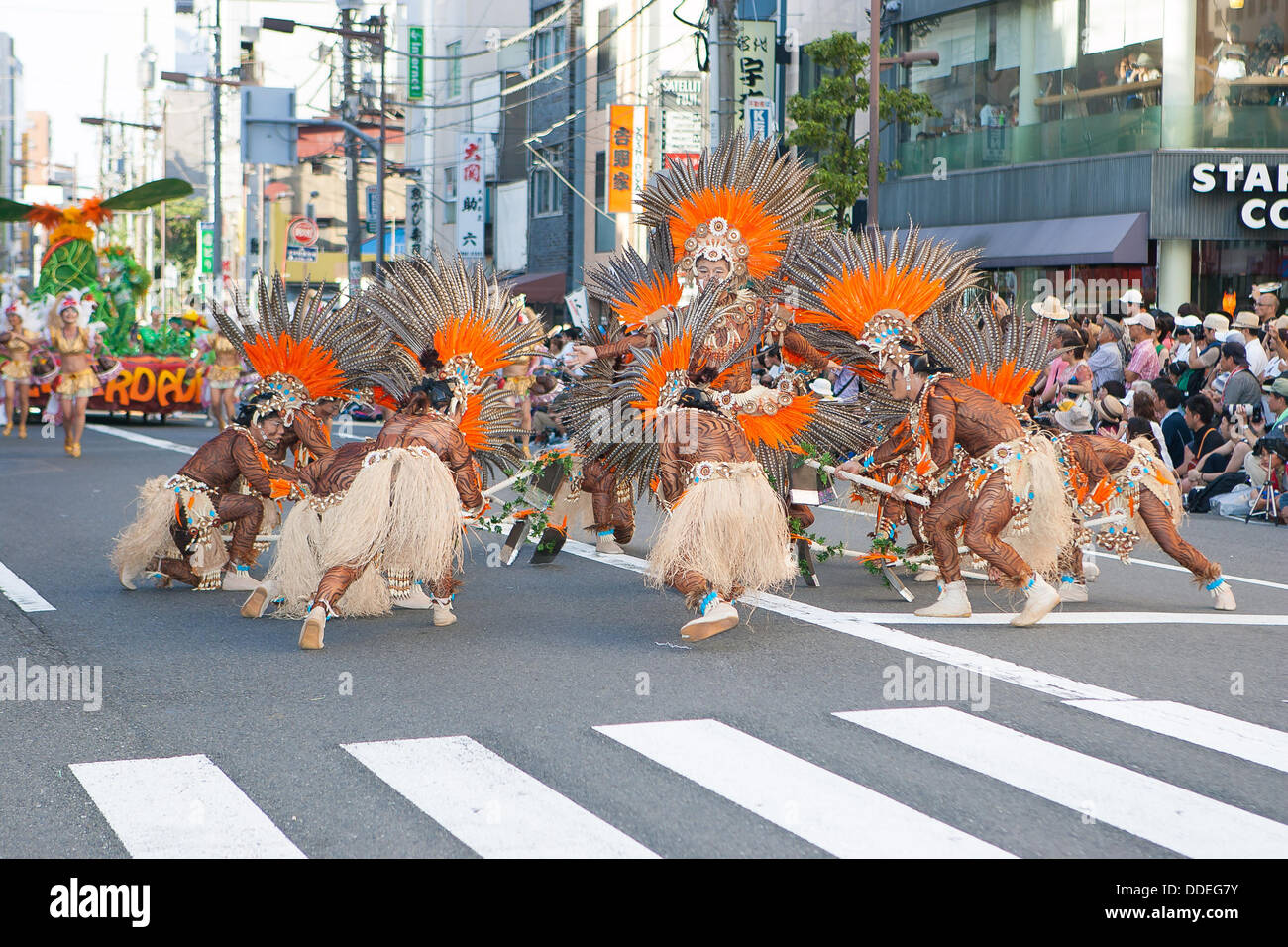 Tokio Japan 31 August 2013 32 Samba Karneval War Auf Dem Weg