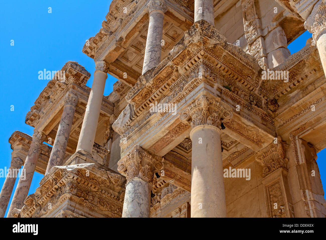 antike Bibliothek in Ephesus Stockfoto