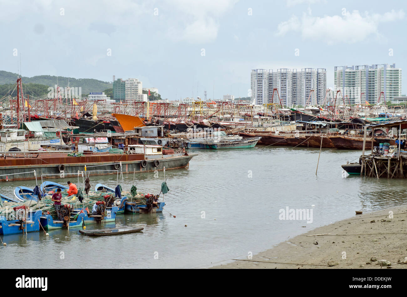 Shanwei Hafen China Stockfoto