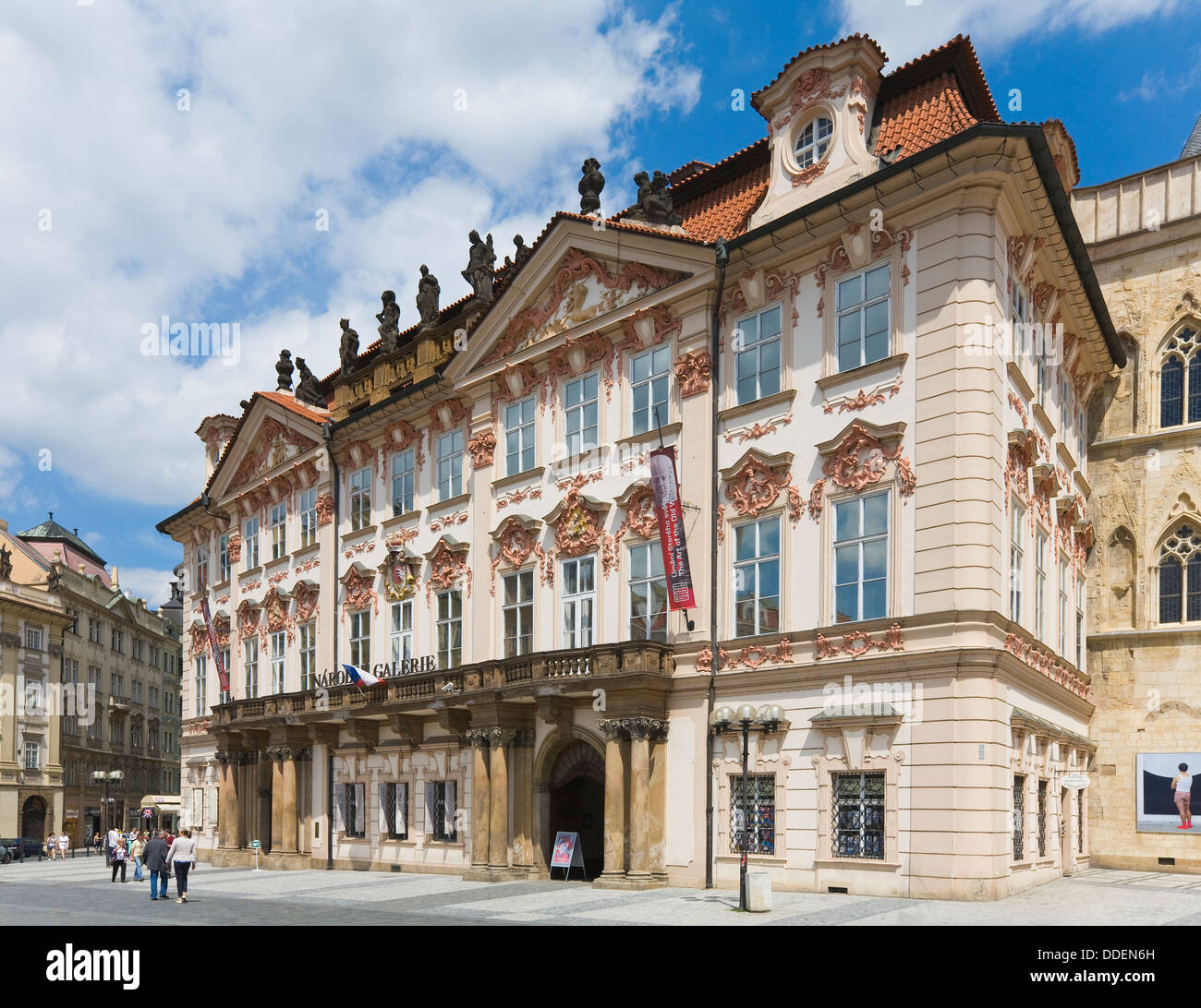 Nationalgalerie in Prag Palais Kinsky, Tschechische Republik Stockfoto