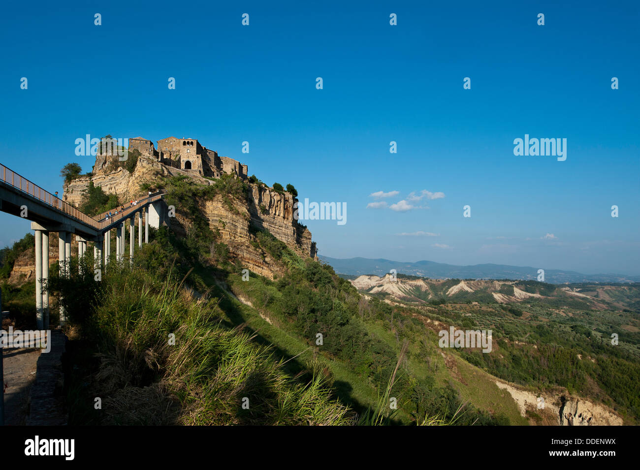 Civita Di Bagnoregio Und Calanchi Bezirk Von Viterbo Latium Italien Stockfotografie Alamy
