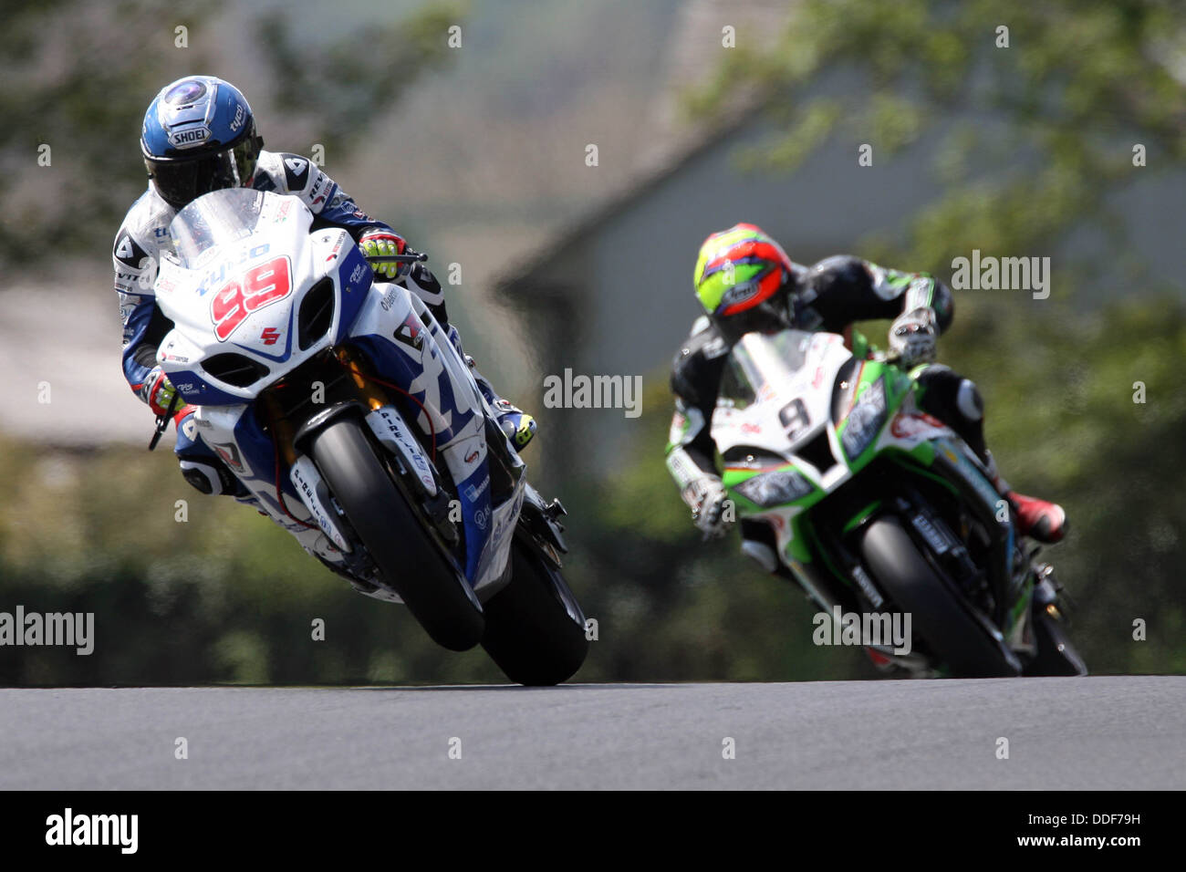 PJ Jacobsen, Tyco Suzuki, Oulton Park 2013 britische Superbike-Meisterschaft Stockfoto