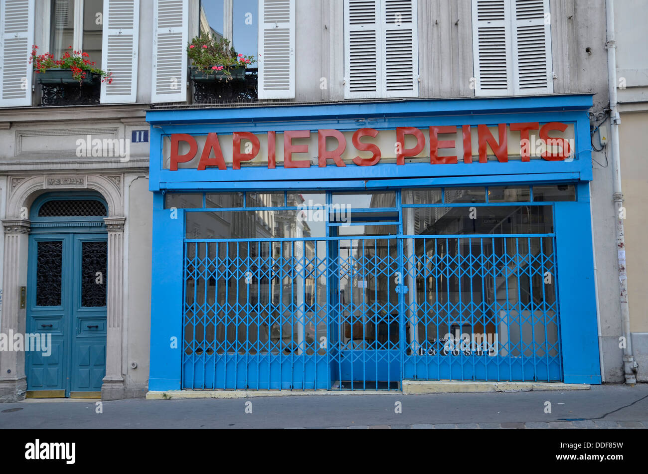 Ein Künstler-Shop in Montmartre, Paris Stockfoto