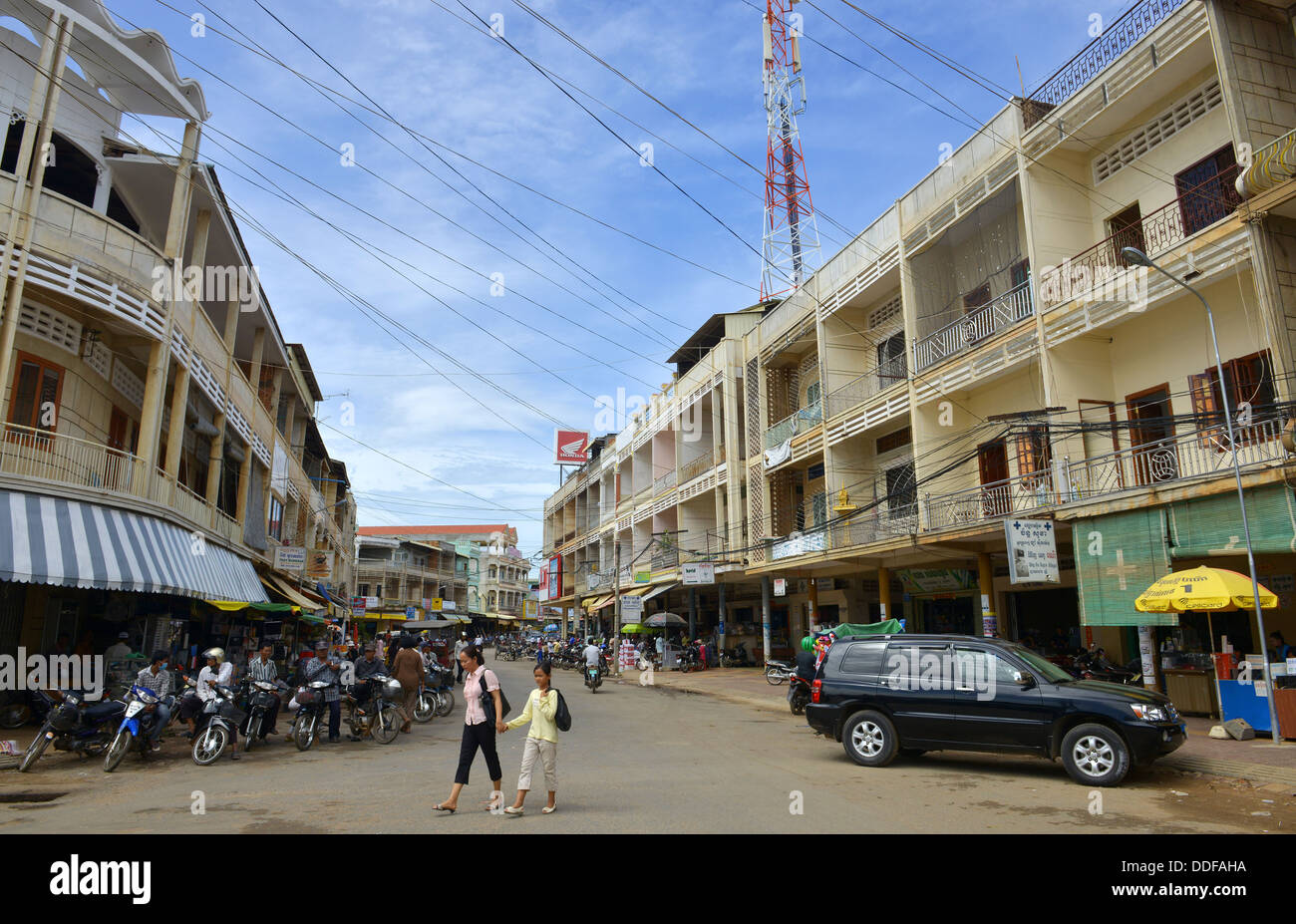 Battambang, Kambodscha. Stockfoto