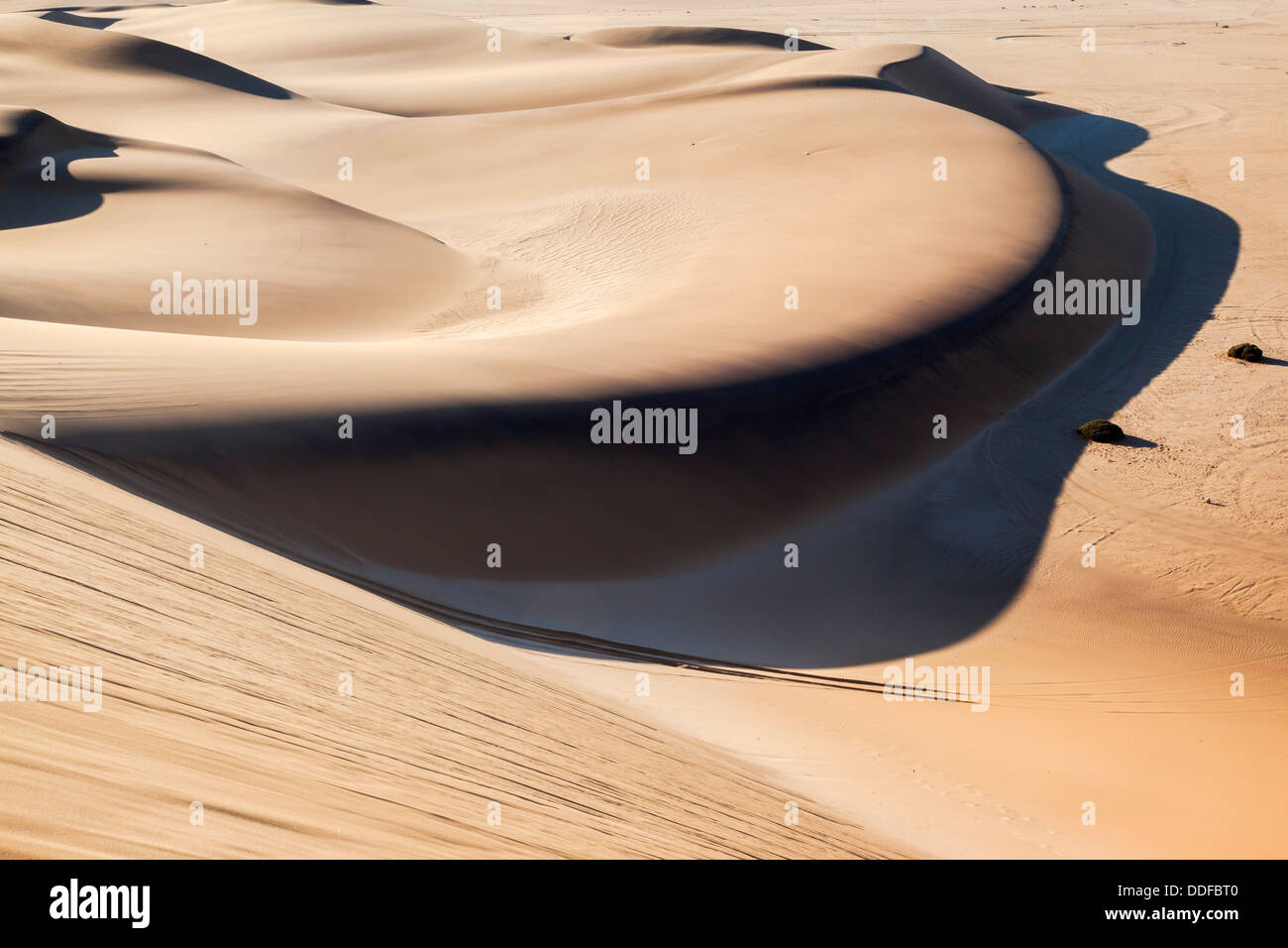 Sanddünen der Namib-Wüste, Namibia, April 2013 Stockfoto