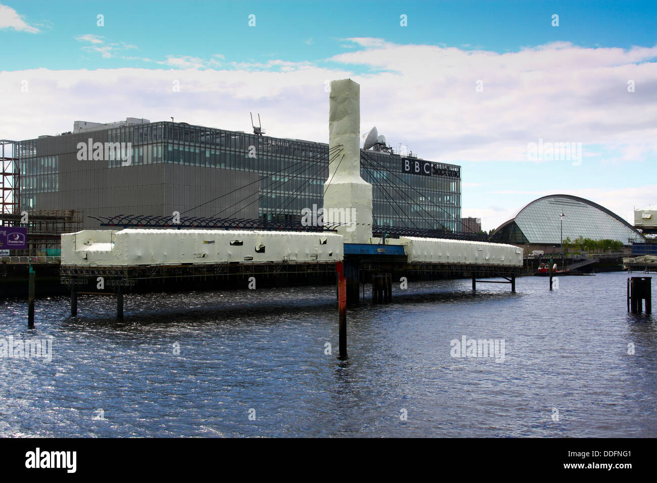 Glocken-Brücke Glasgow wird renoviert Stockfoto