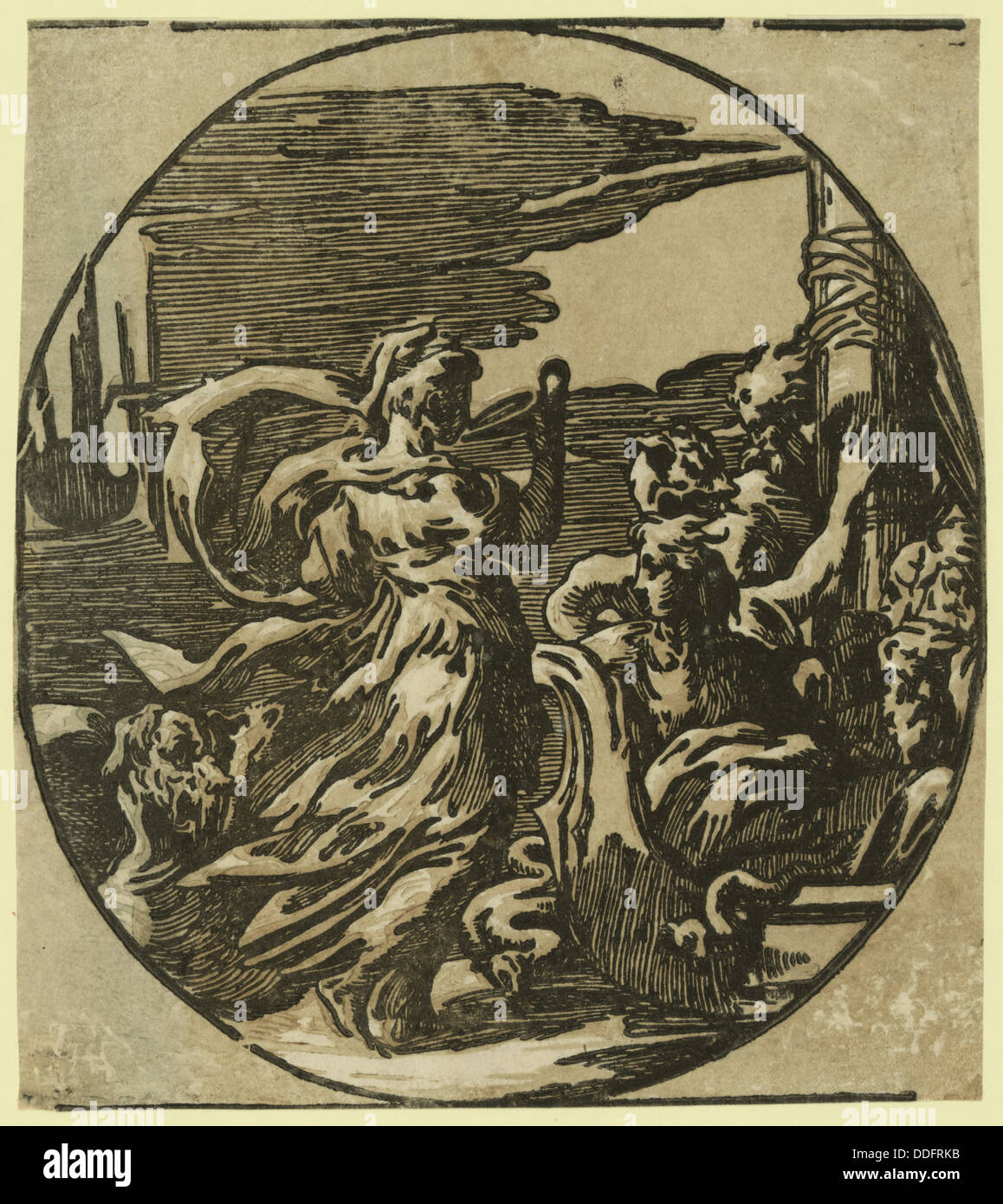 Circe, aus der Zeit zwischen 1500 und 1530, Carpi, Ugo da, 1480-etwa 1532 Stockfoto