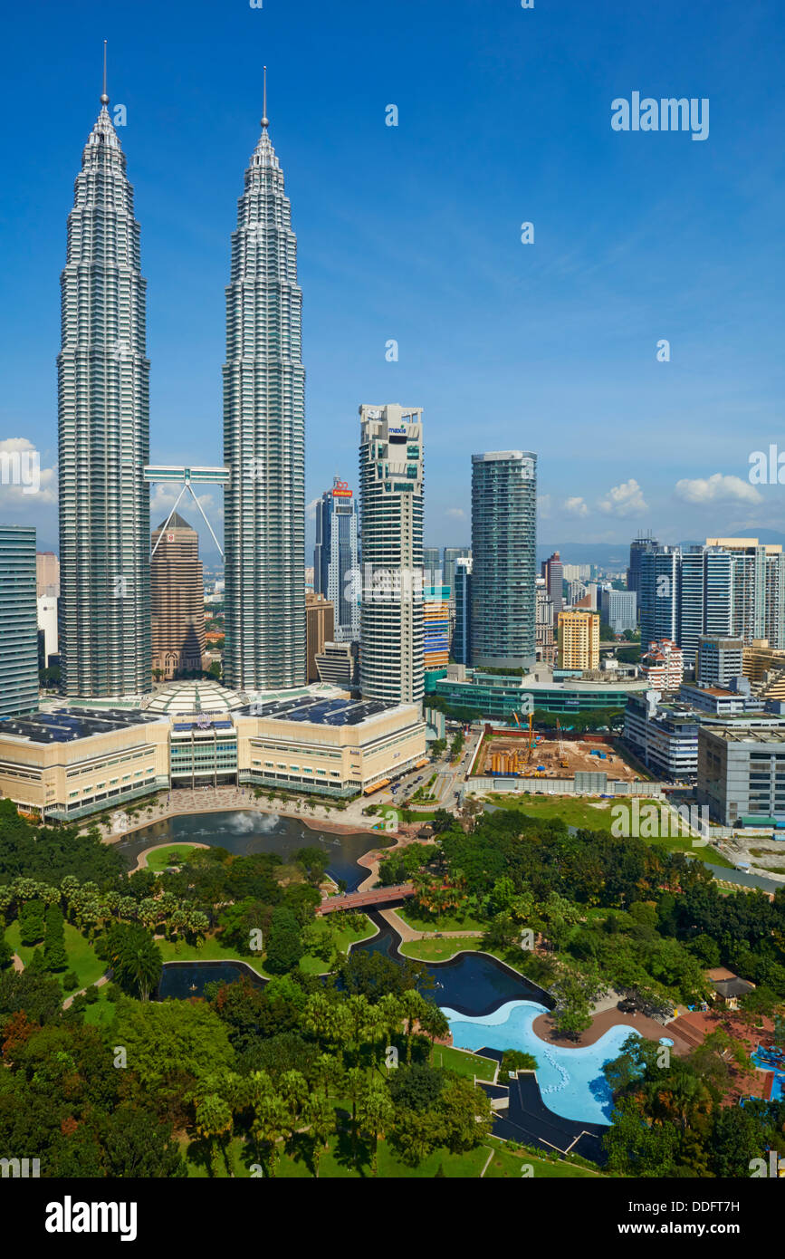 Malaysia, Selangor state, Kuala Lumpur, KLCC (Kuala Lumpur City Center), Petronas towers Stockfoto