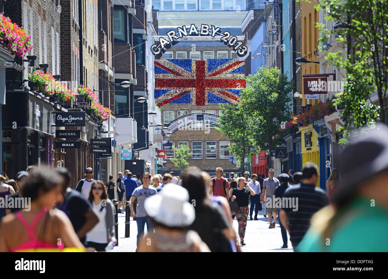 Carnaby Street, London, England, UK Stockfoto