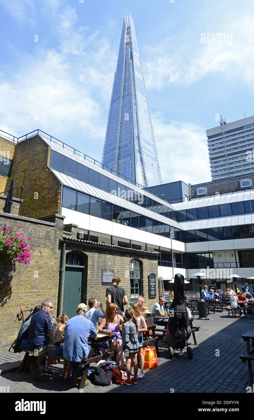 Der Shard Wolkenkratzer bauen, Southwark, London, England, UK Stockfoto