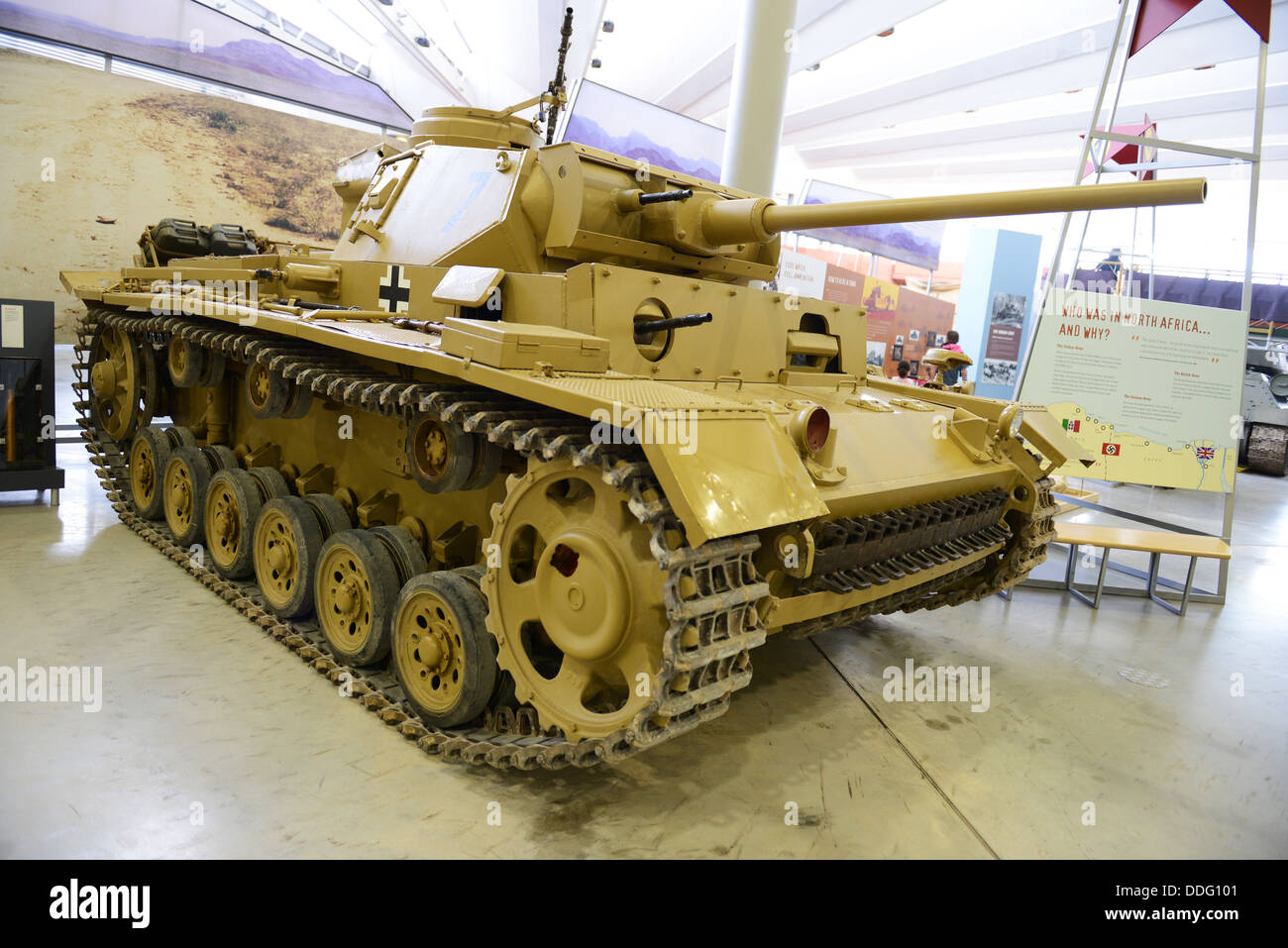 Panzer III, deutsche Panzer Tank im Panzermuseum Bovington, Dorset, England, UK Stockfoto