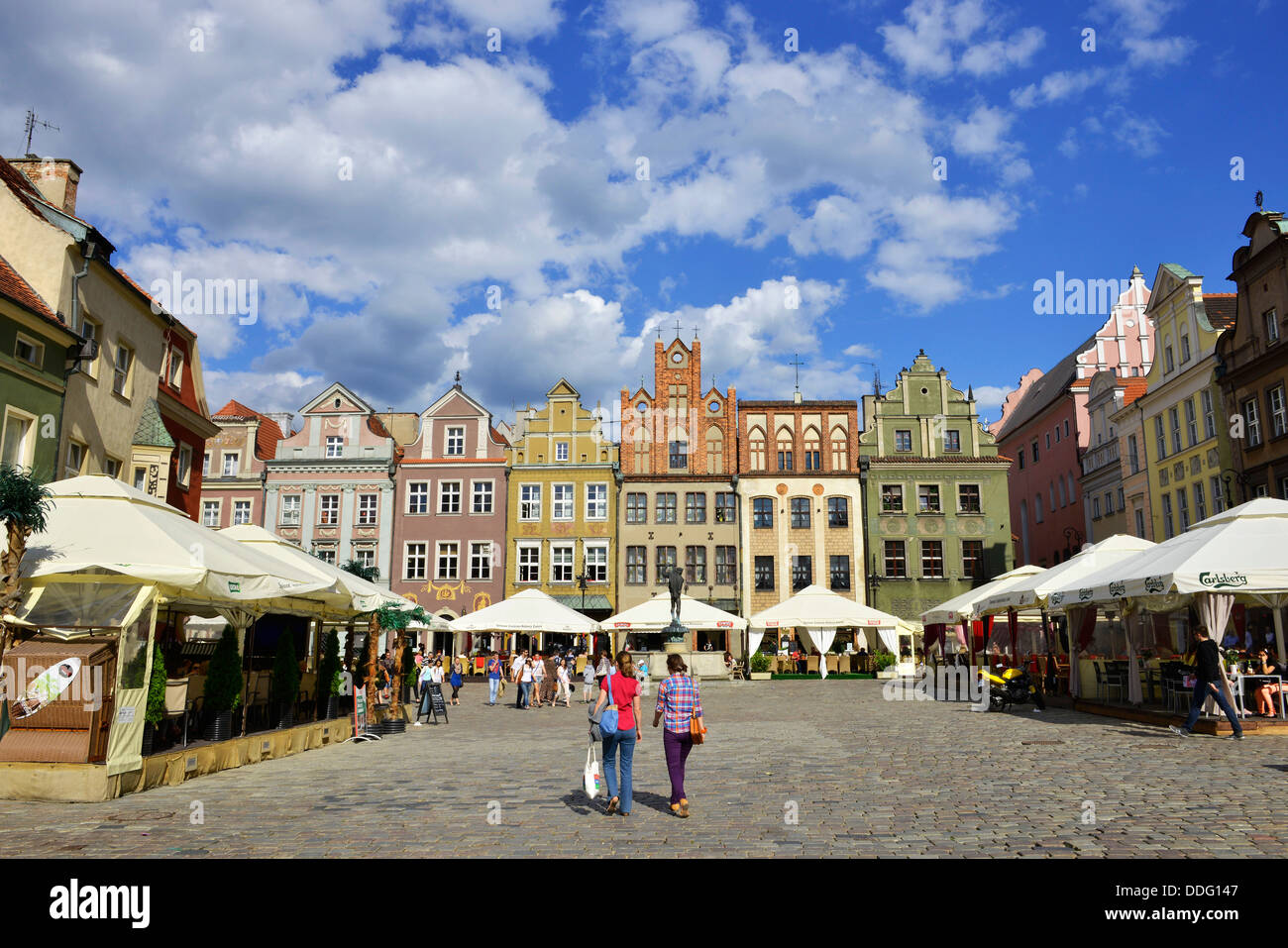 Marktplatz, Poznan, Wielkopolska Provinz Polen Stockfoto