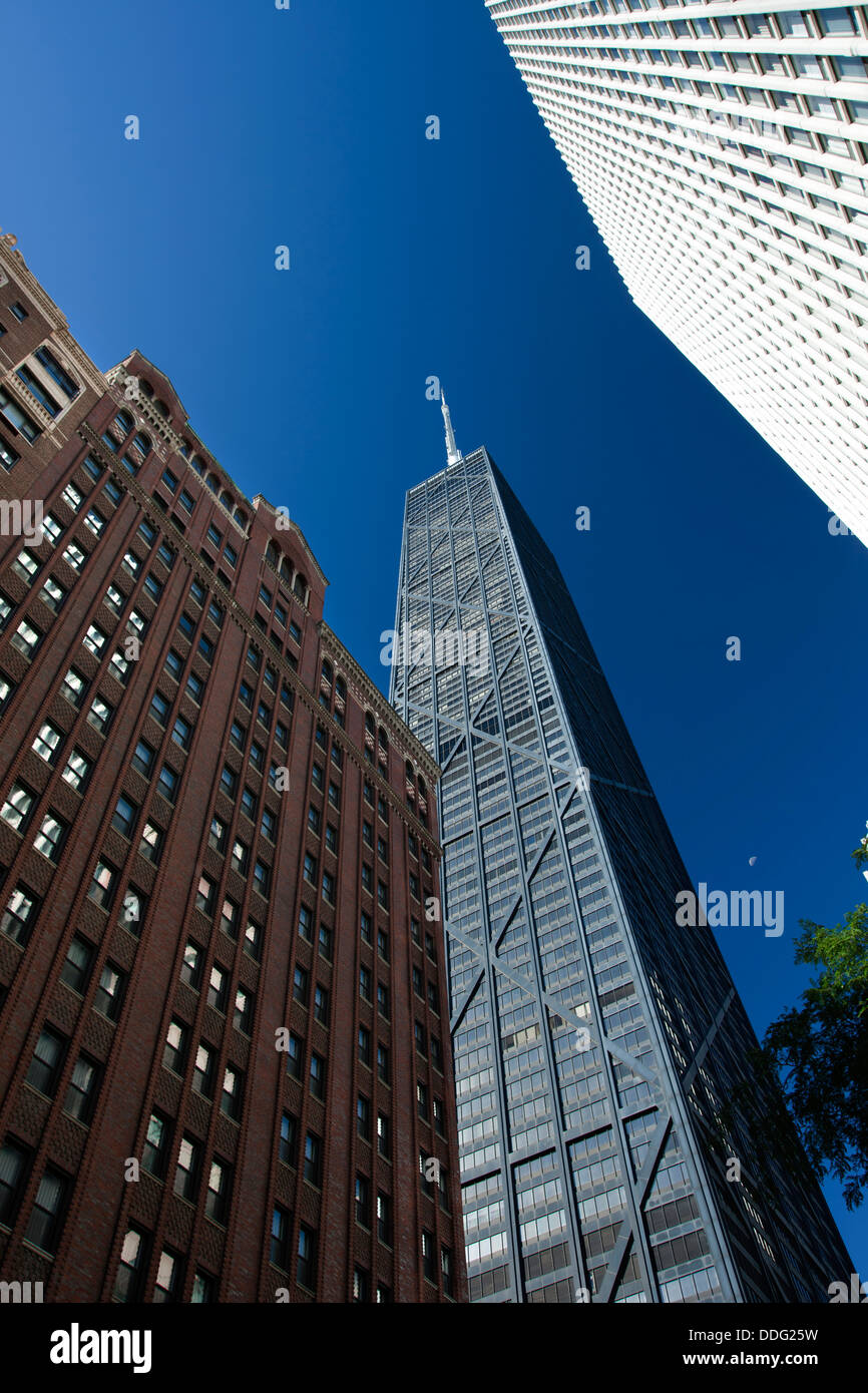 JOHN HANCOCK CENTER TOWER (© BRUCE GRAHAM / SOM 1969) DOWNTOWN CHICAGO ILLINOIS USA Stockfoto