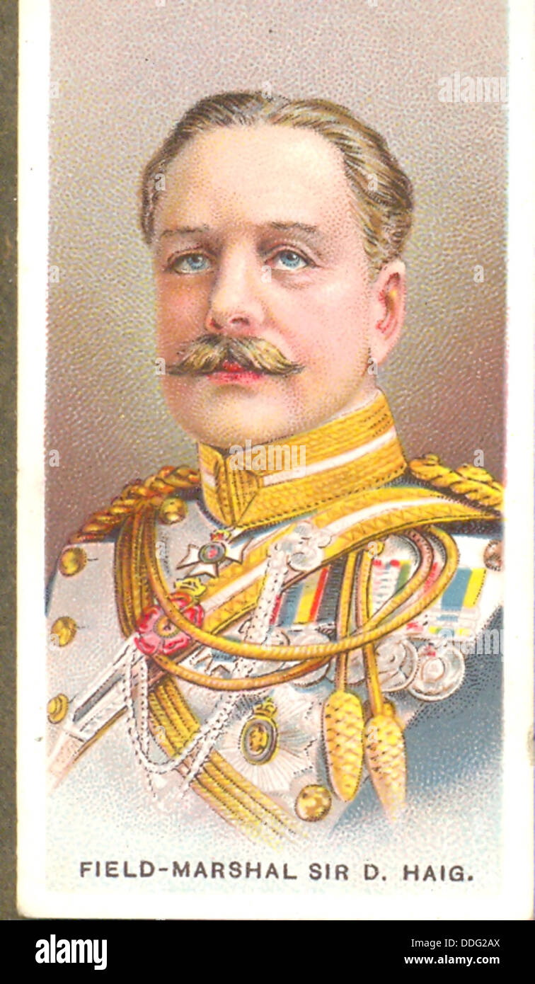 Weltkrieg ein Portrait von Feldmarschall Sir Douglas Haig GCB Stockfoto
