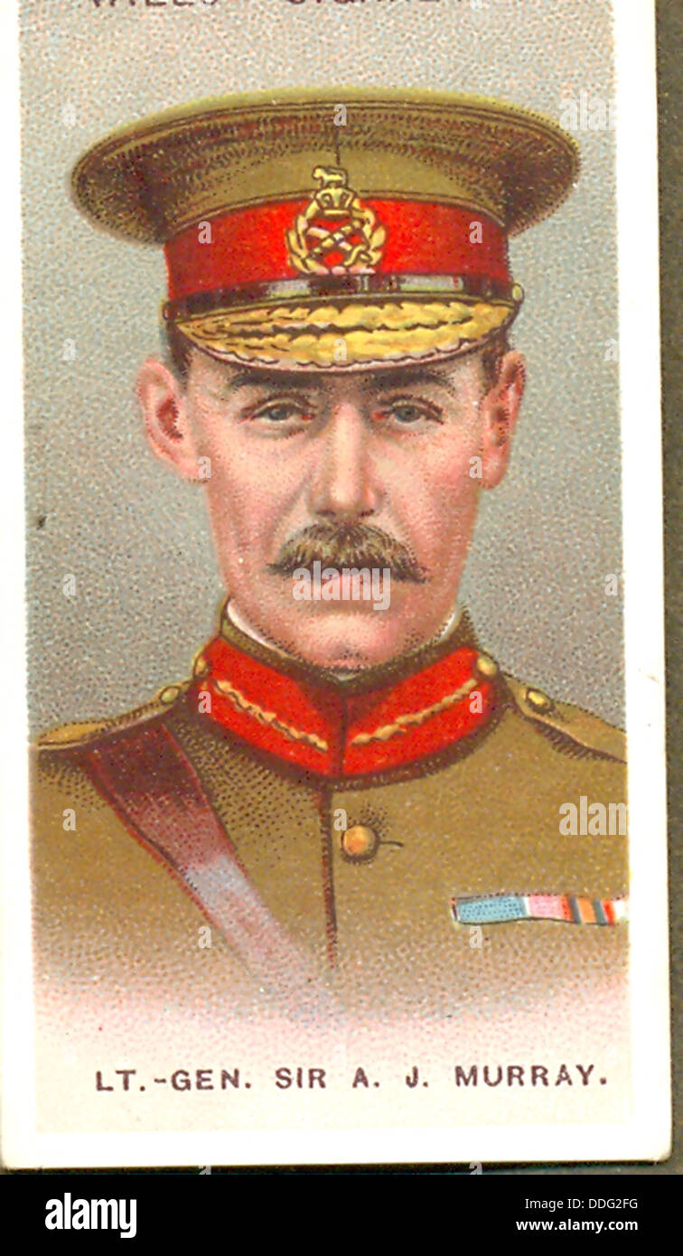 Weltkrieg ein Portrait des Lieut General Sir Archibald Murray KCB Stockfoto