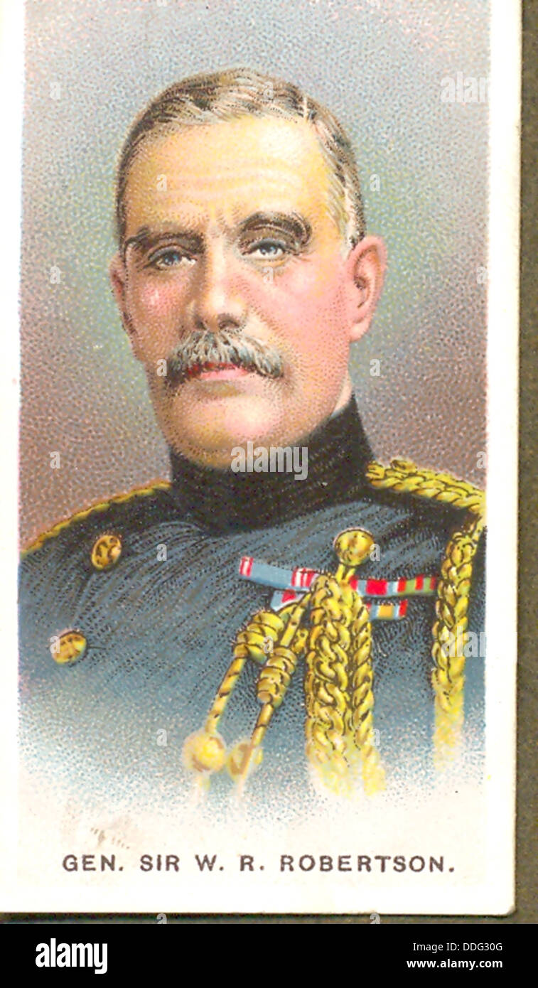 Weltkrieg ein Portrait von General Sir W R Robertson KCB Stockfoto
