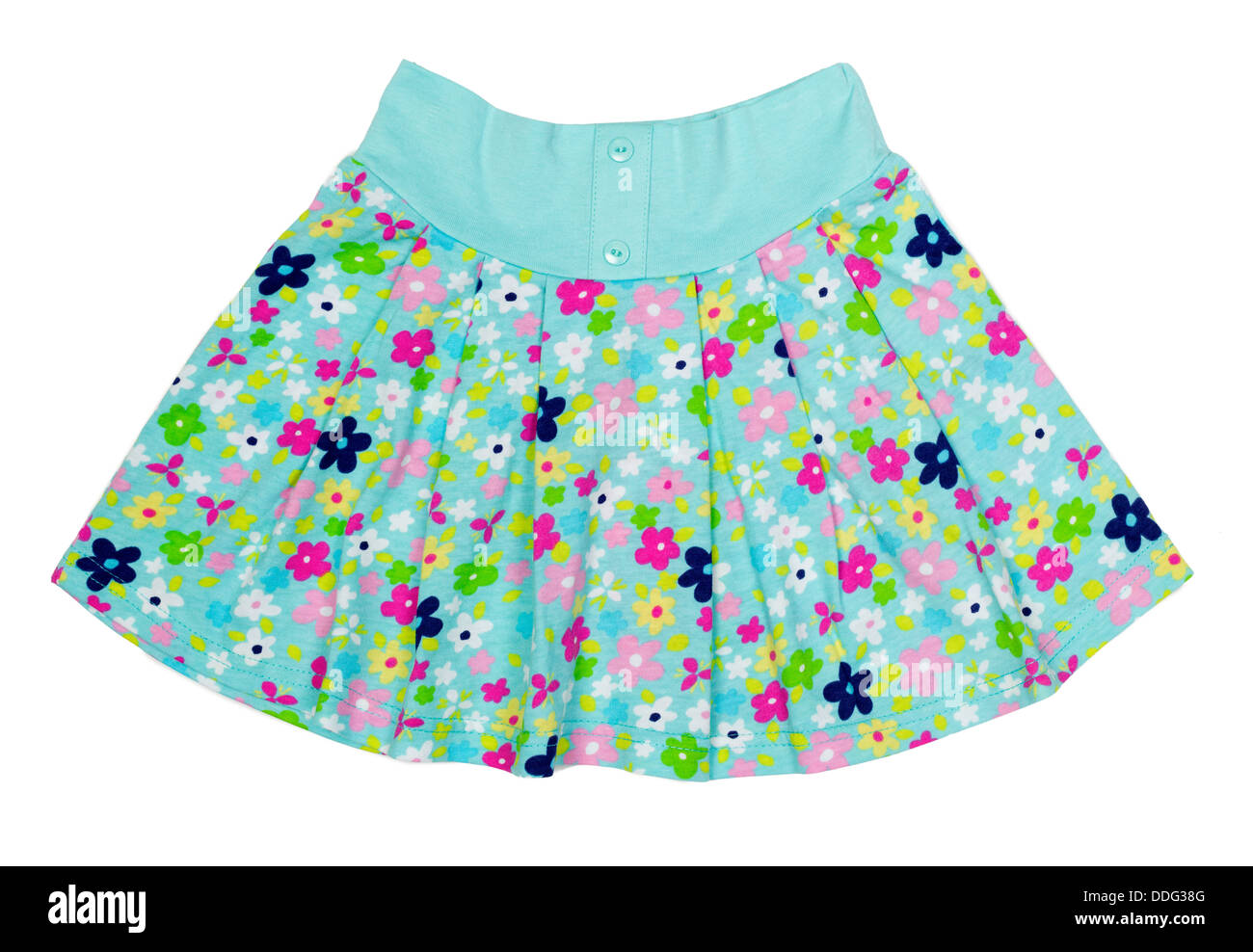Kinder Sommerrock isoliert auf weißem Hintergrund Stockfoto