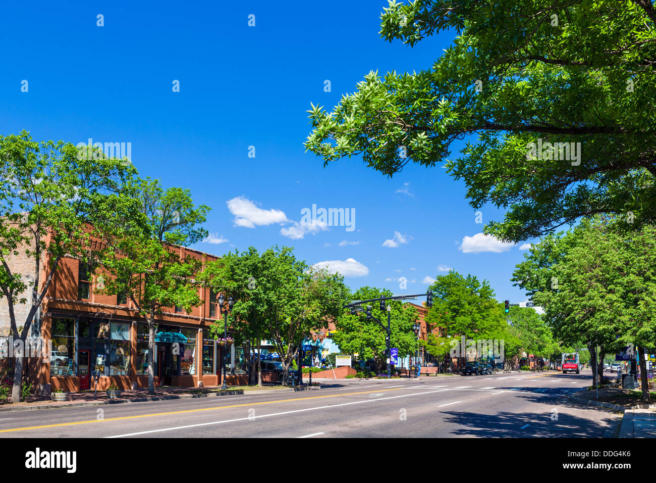 W Colorado Ave in Old Colorado City, Colorado Springs, Colorado, USA Stockfoto
