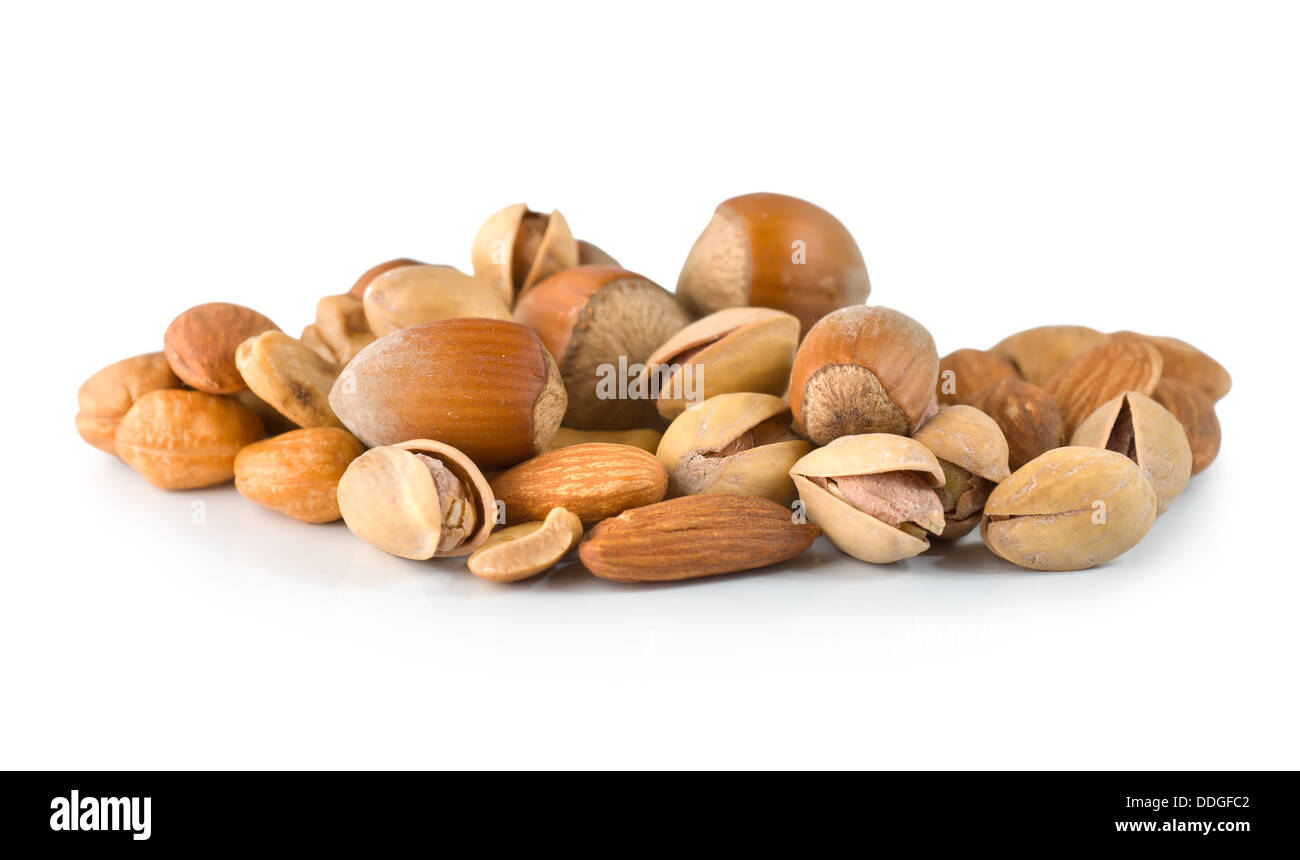 Satz Muttern Stockfoto