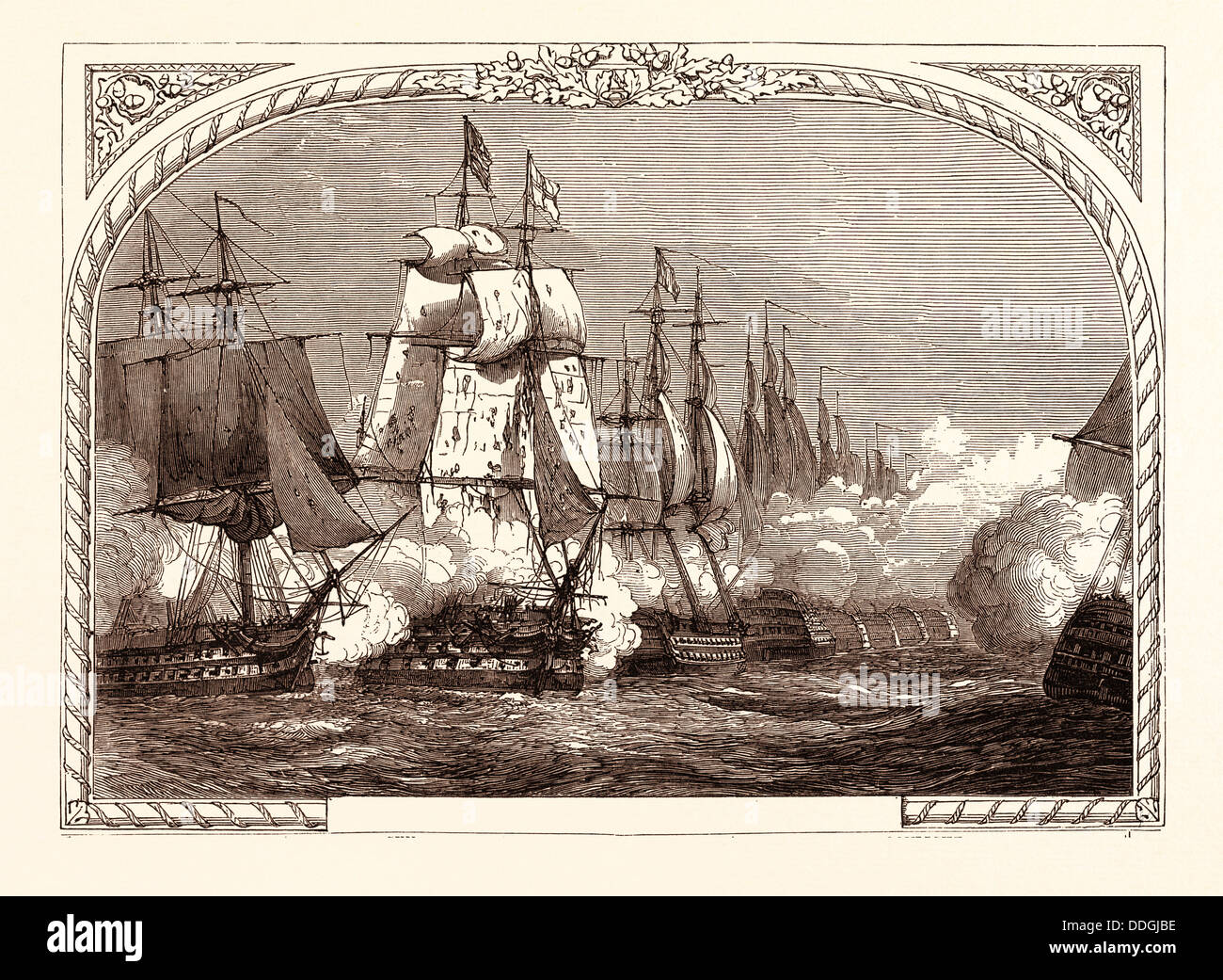 Schlacht von TRAFALGAR (NELSON), 21. Oktober 1805, Kap Trafalgar in Süd-west-Spanien Stockfoto