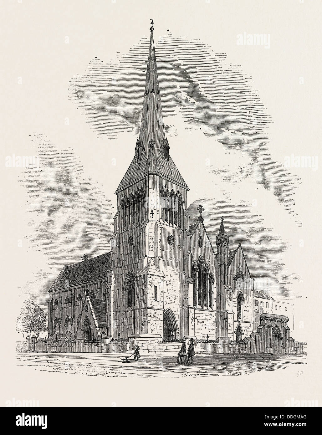 NEUE ST.-MARKUS-KIRCHE, ALBERT ROAD, REGENT'S PARK, LONDON, UK, 1853 Stockfoto