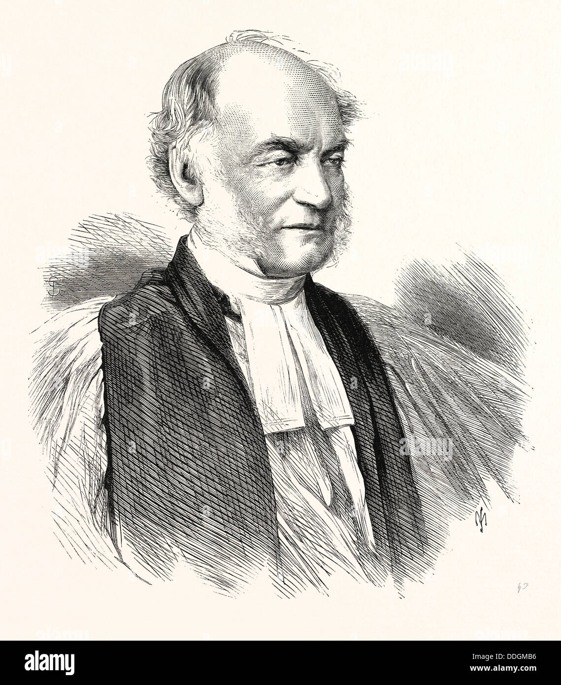 DIE RICHTIGE PFR. DR. MOBERLY, BISCHOF VON SALISBURY, 1869 Stockfoto