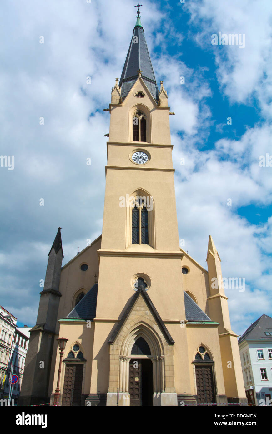Kirche St. Antonin Liberec-Stadt Krajský Soud Region Nord Böhmen-Tschechien-Europa Stockfoto