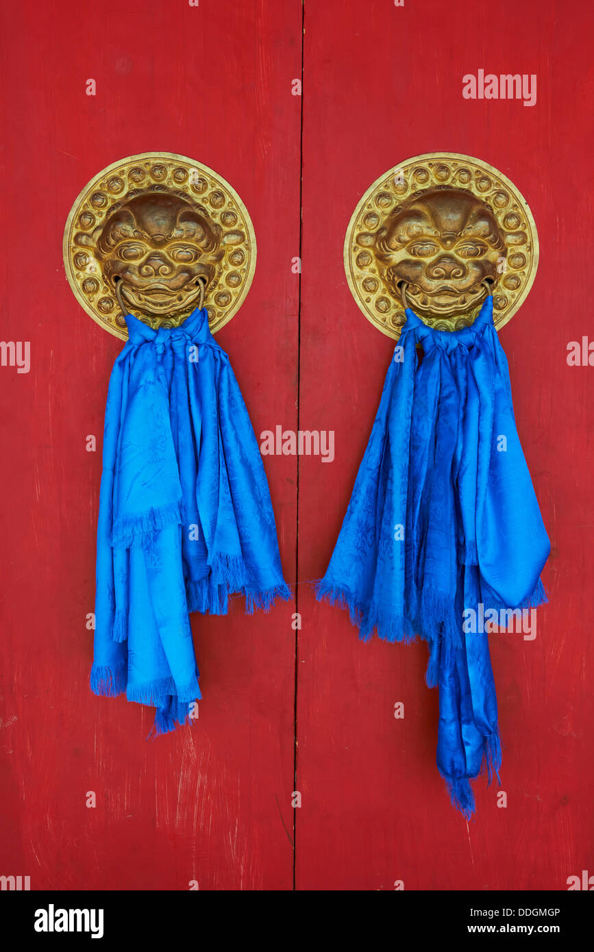 Mongolei, Khentii Provinz, Baldan Bereeven Chiid Kloster gebaut um 1700 im Jahr 1930 durch Commusnist zerstören und vor kurzem wieder aufgebaut Stockfoto