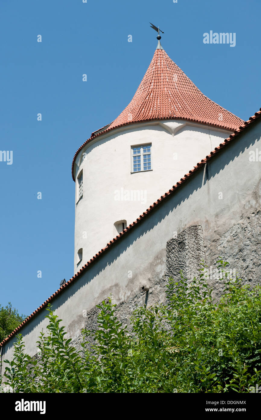 Rundturm in Füssen, Bayern Stockfoto