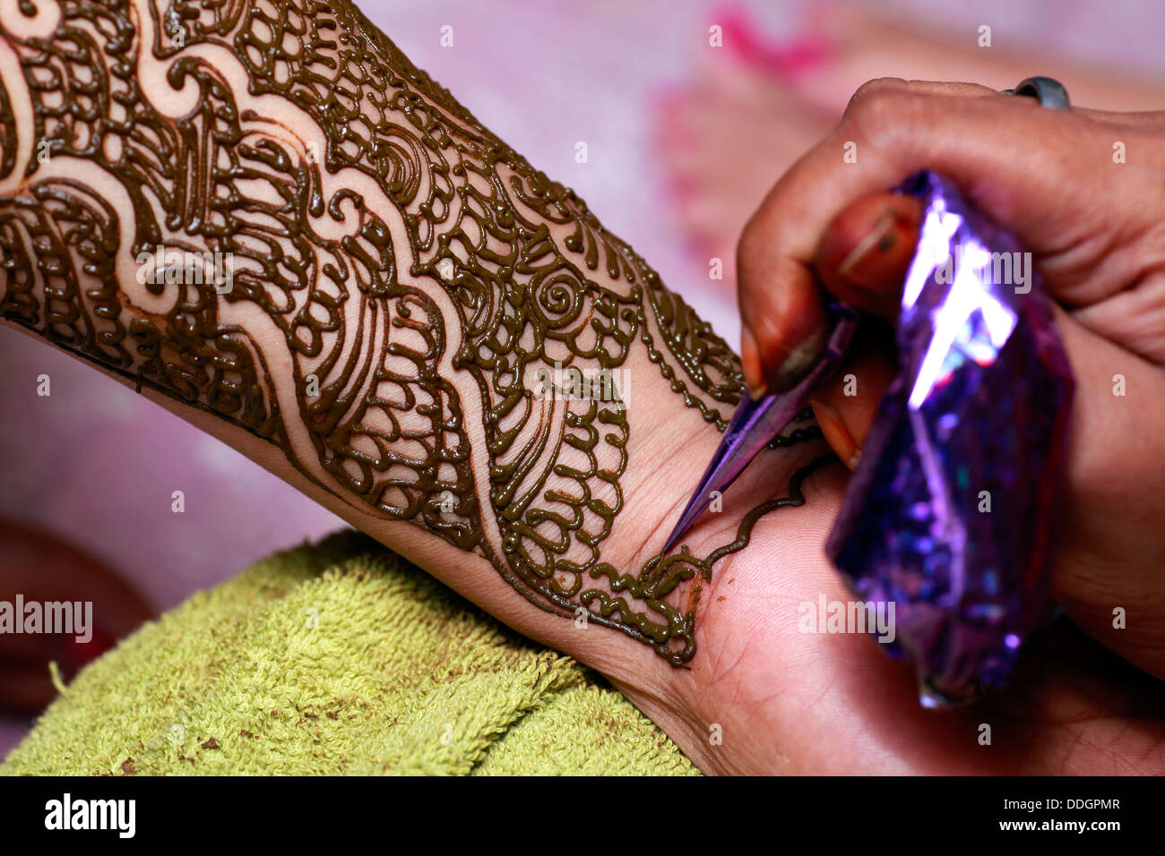 Henna-tattoo Stockfoto
