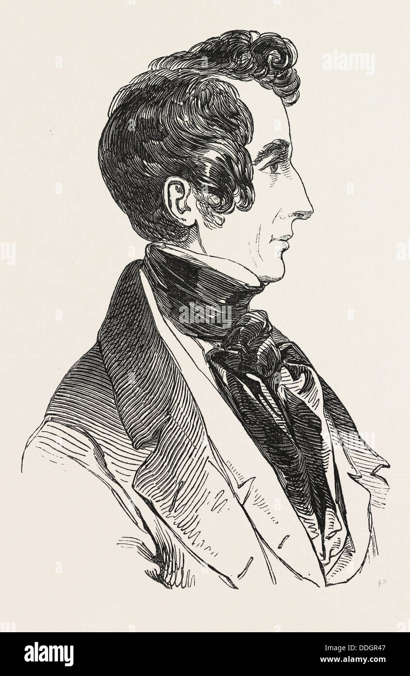 HERR HENRY LYTTON EARLE BULWER, MINISTER BEVOLLMÄCHTIGTER AT MADRID, 1846 Stockfoto
