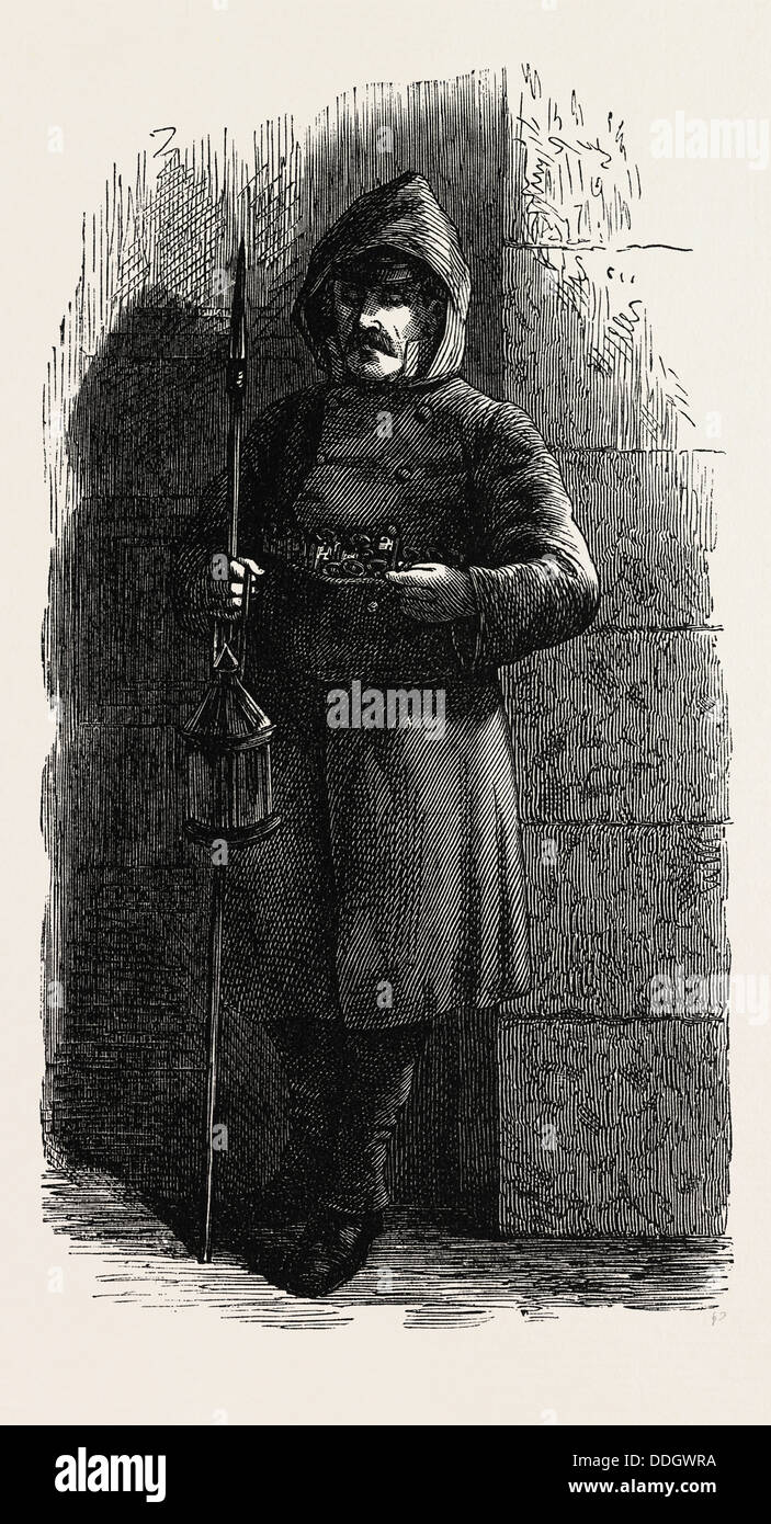MADRID-NACHTWÄCHTER, 1873 Stockfoto