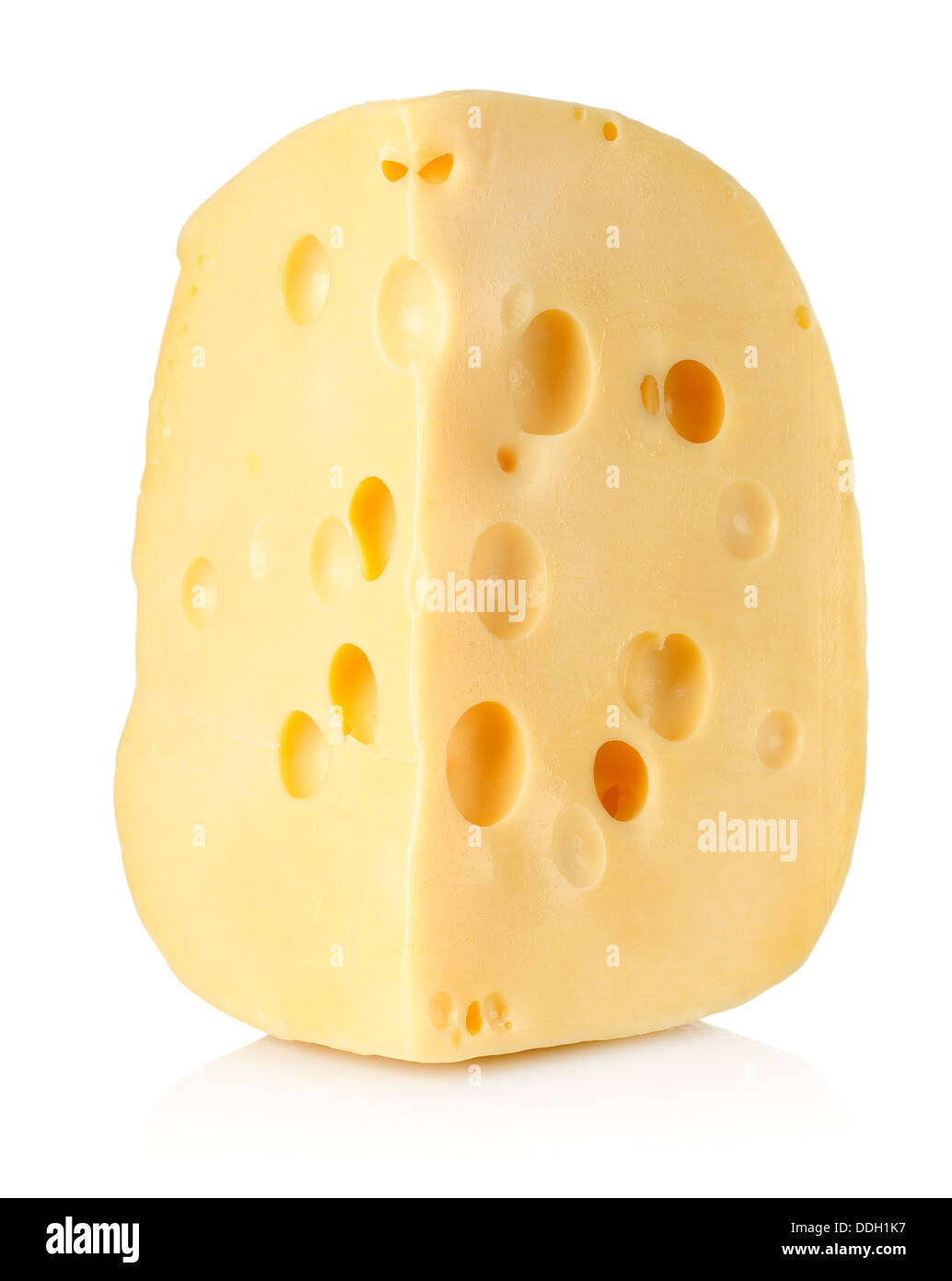 Großes Stück Käse Stockfoto