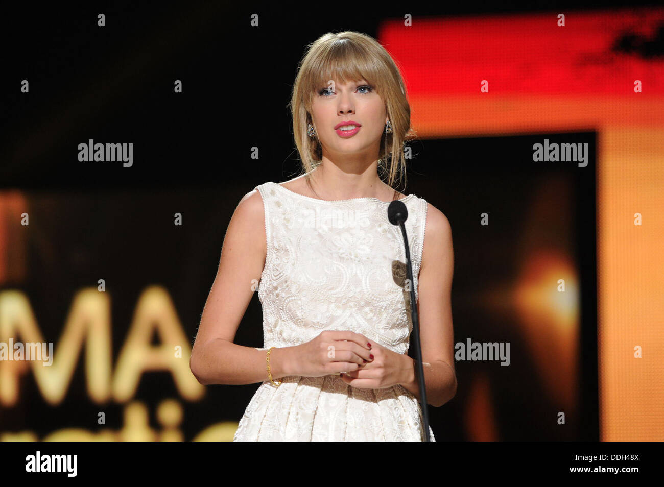 Taylor Swift bei der kanadischen Country Music Association Awards 2012. Stockfoto