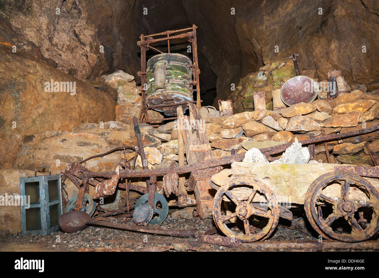 Großbritannien, England, Derbyshire, Castleton, blaue John Höhle Stockfoto