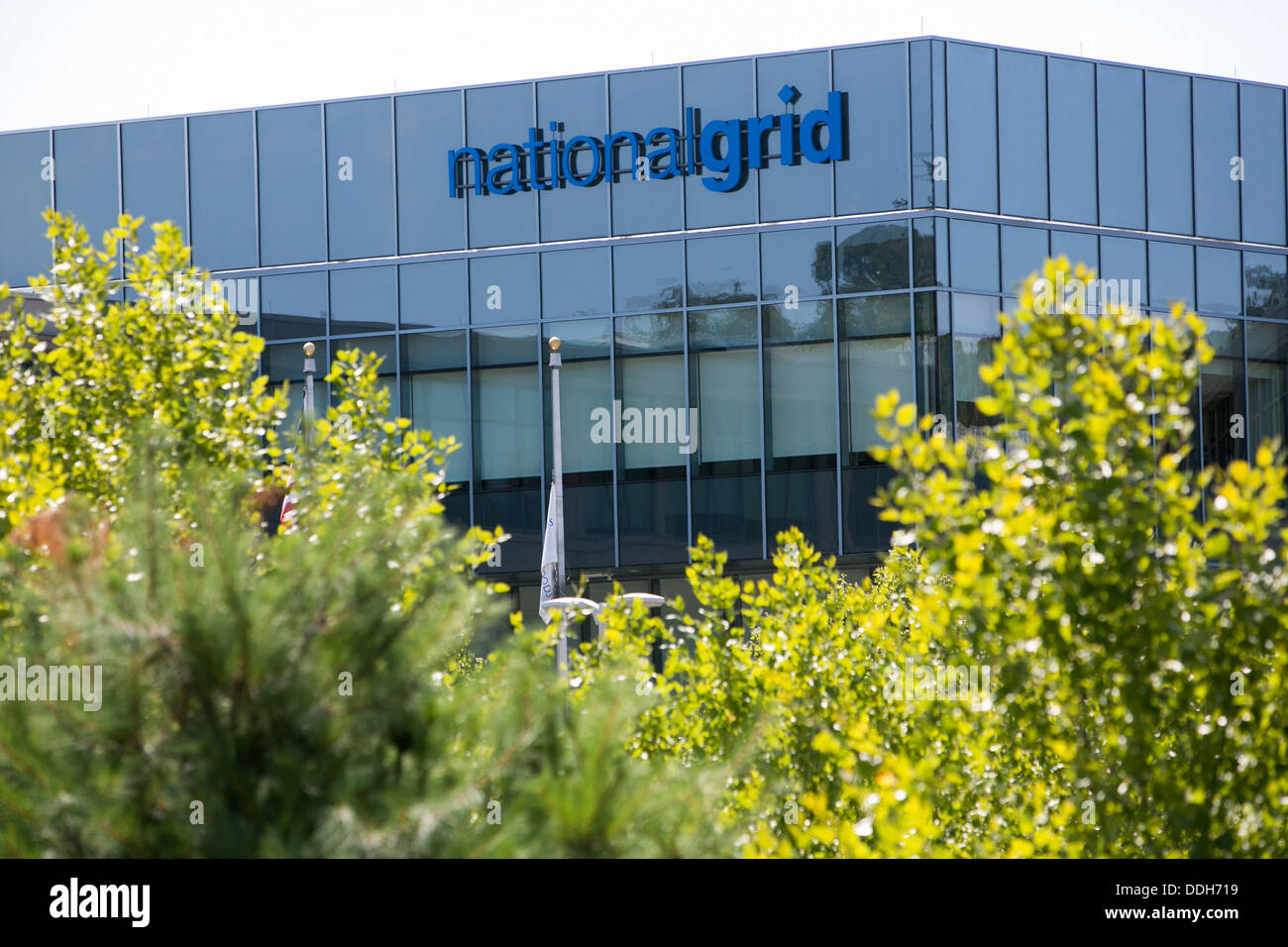 Ein Bürogebäude von National Grid besetzt. Stockfoto