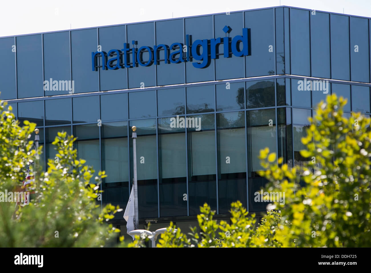 Ein Bürogebäude von National Grid besetzt. Stockfoto