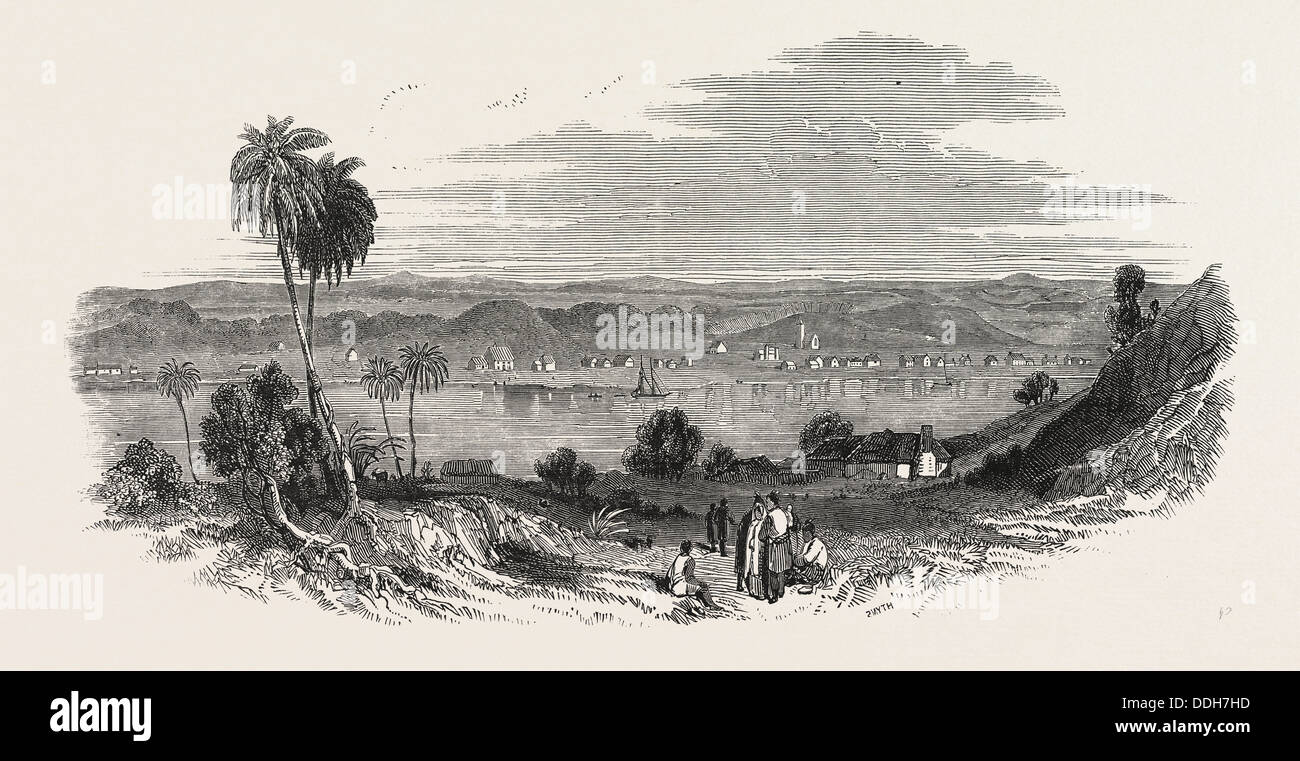 NEUSEELAND: WANGANUI, DIE SZENE DER SPÄTEN KONFLIKT, 1847 Stockfoto