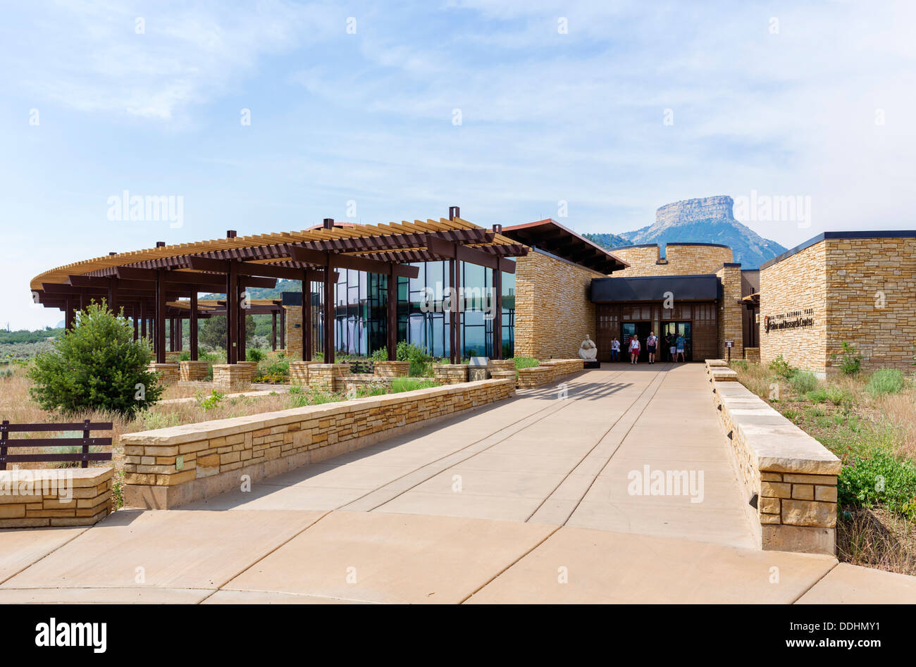 Das Besucherzentrum im Mesa Verde National Park, Cortez, USA Stockfoto