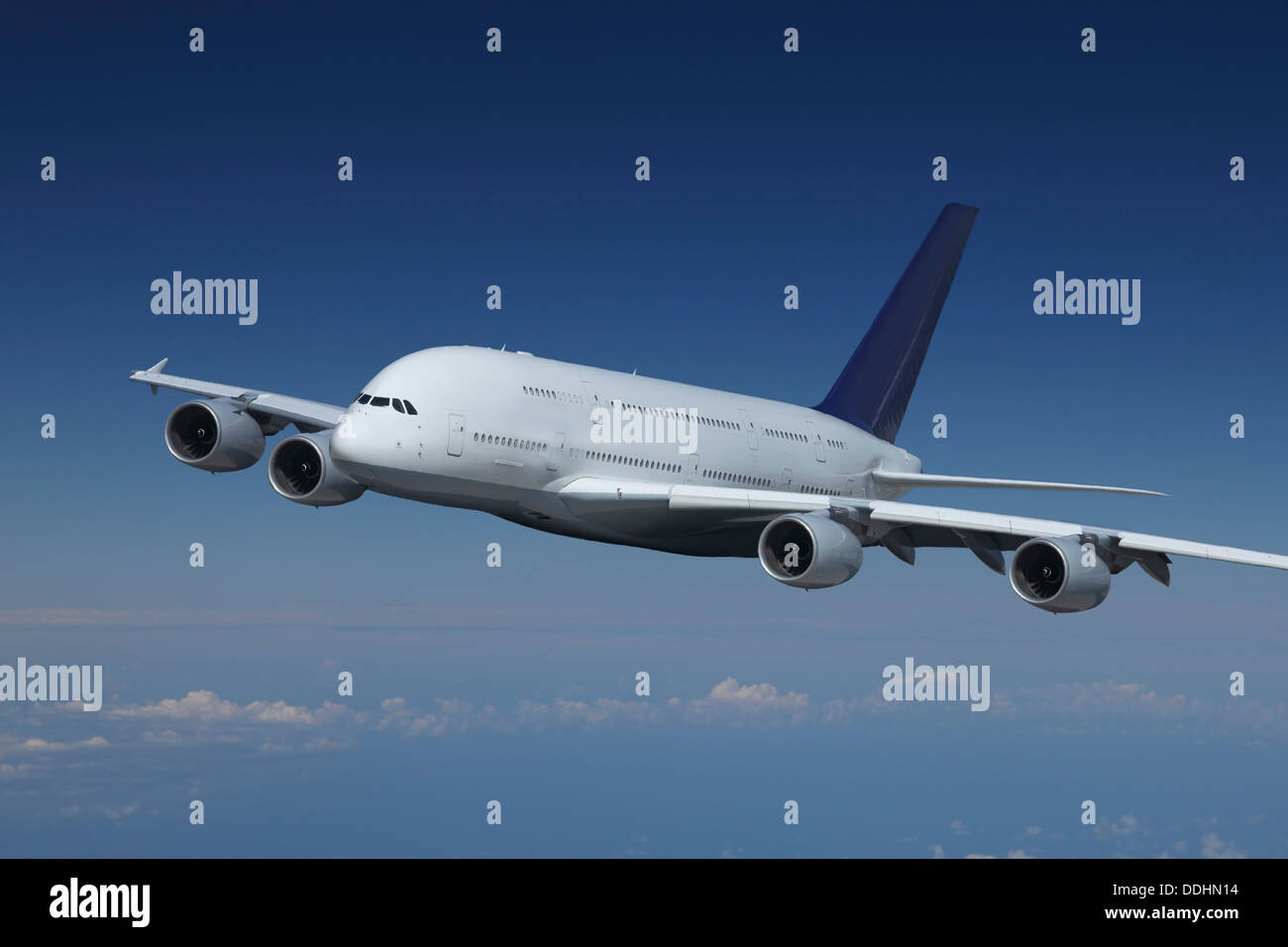 Deutschland, Hamburg, Ansicht des Airbus A 380-800 Stockfoto