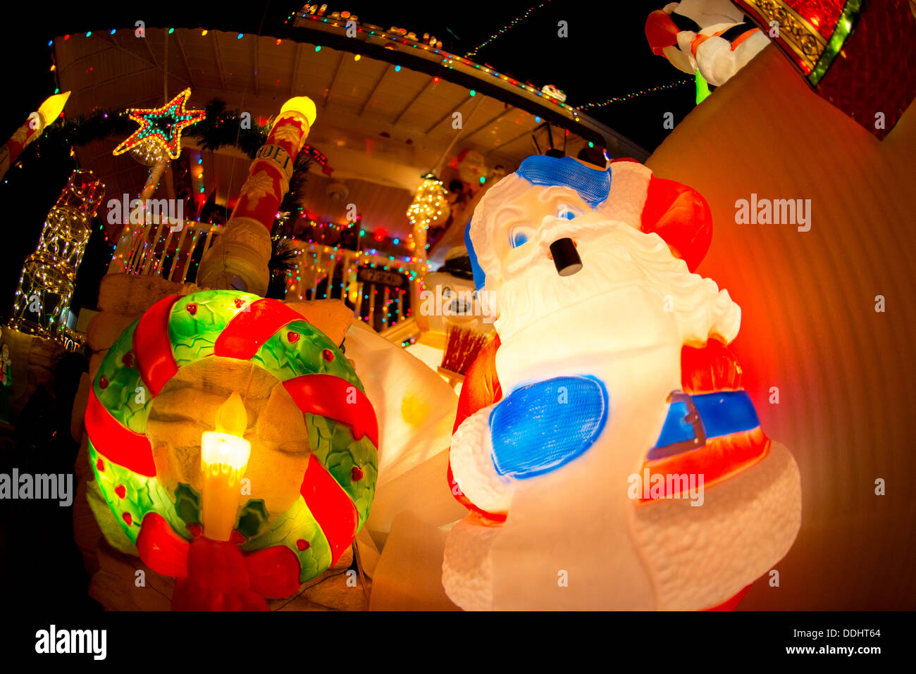 34th Street Lights in Hampden, Baltimore Stockfoto