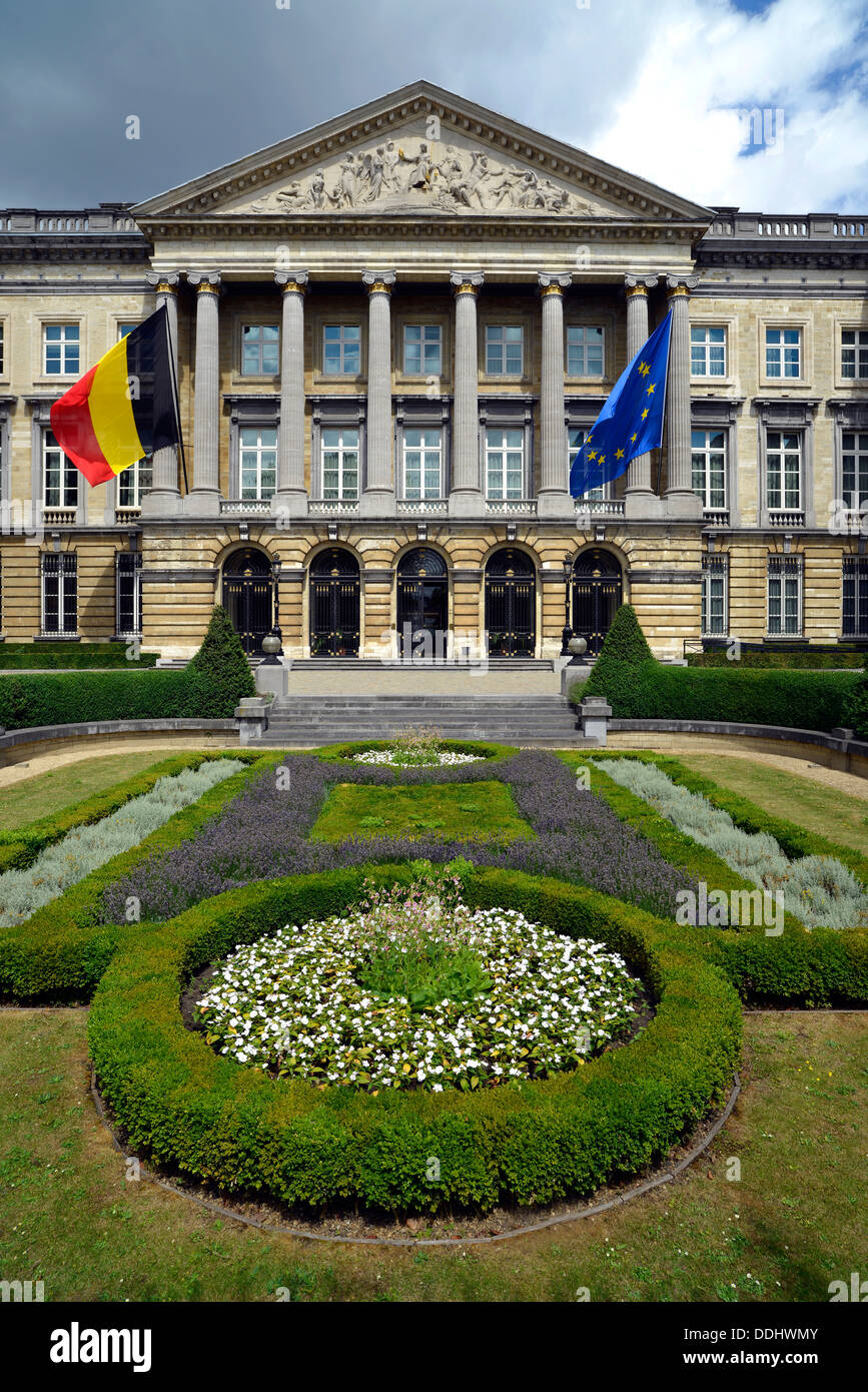 Palast der Nation, der Sitz des belgischen Bundesparlaments Stockfoto