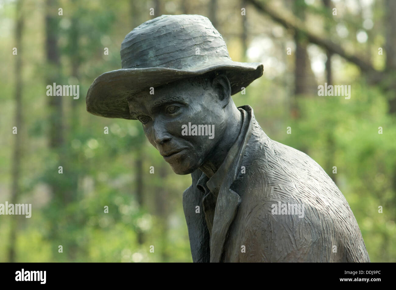 Statue eines befreiten Sklaven in der Unionsarmee Schmuggelware Camp in Korinth MS, 1862-1864. Digitale Fotografie Stockfoto